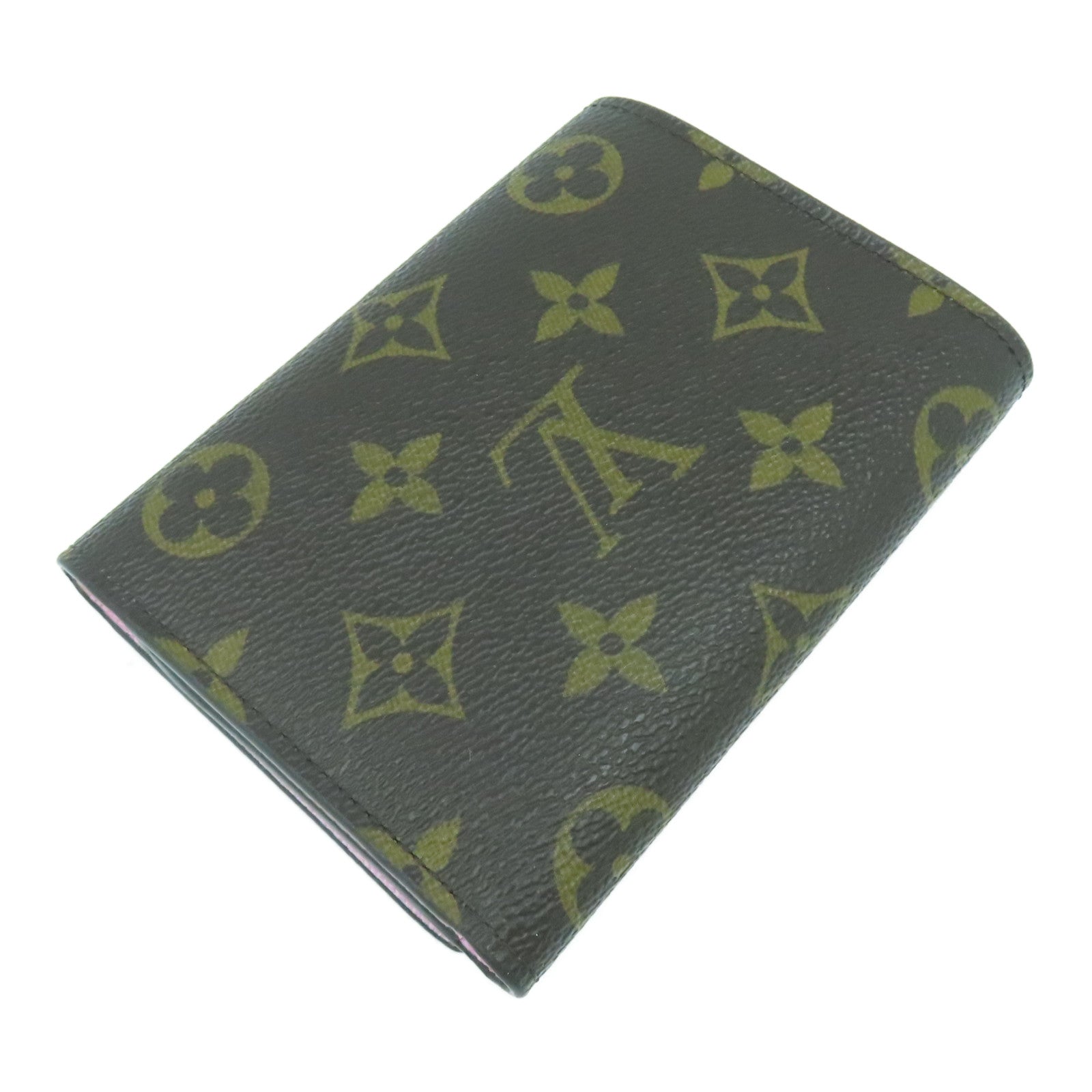 LOUIS VUITTON 【激減優惠】Monogram Wallet金扣錢包啡色/粉紅色
