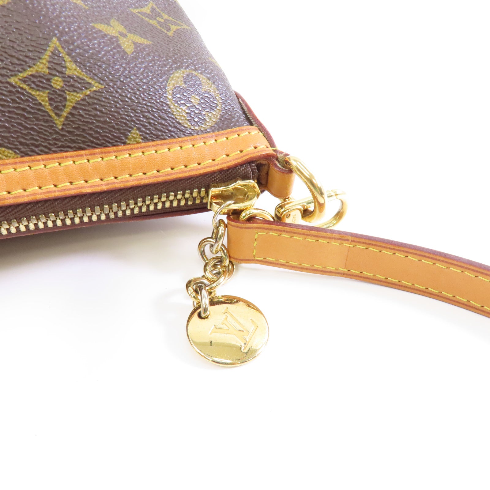 LOUIS VUITTON Monogram Palermo PM金扣手挽肩背兩用袋啡色