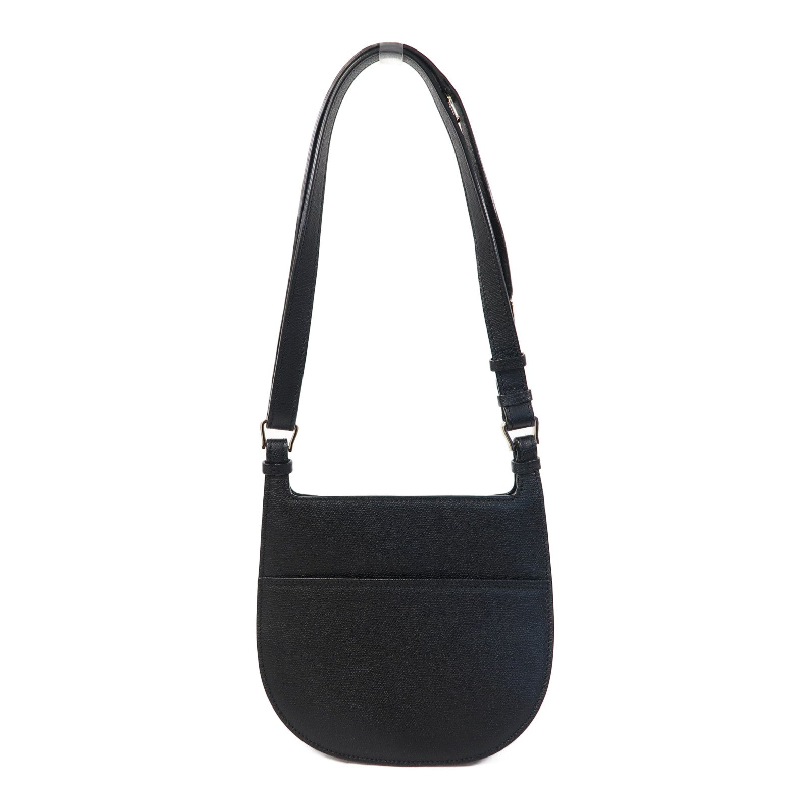 SELECTION 【激減優惠】牛皮皮革Valextra Hobo Weekend Mini Bag金扣肩背袋黑色