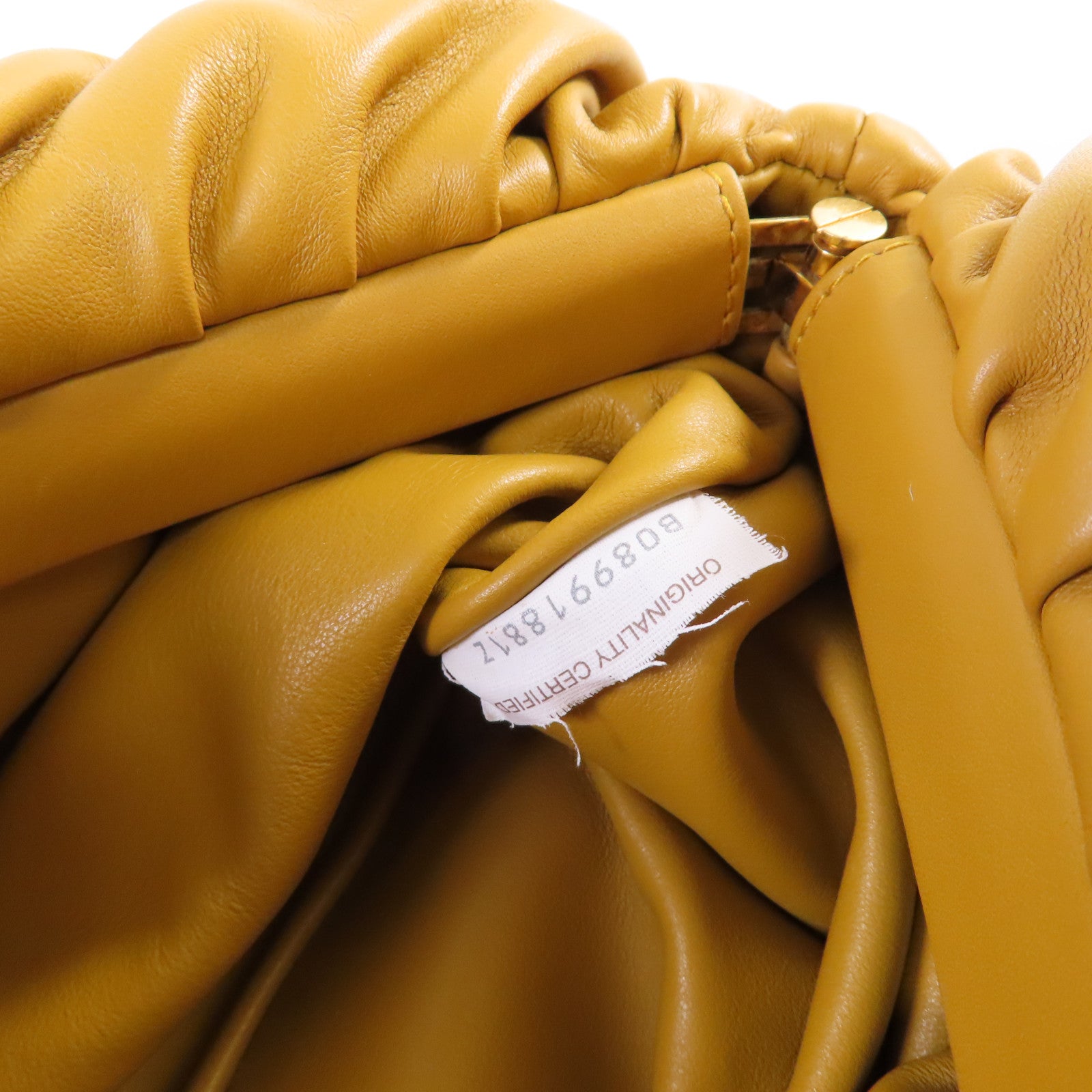 BOTTEGA VENETA 【激減優惠】牛皮皮革Chain Shoulder Bag鏈帶肩背袋芥末色