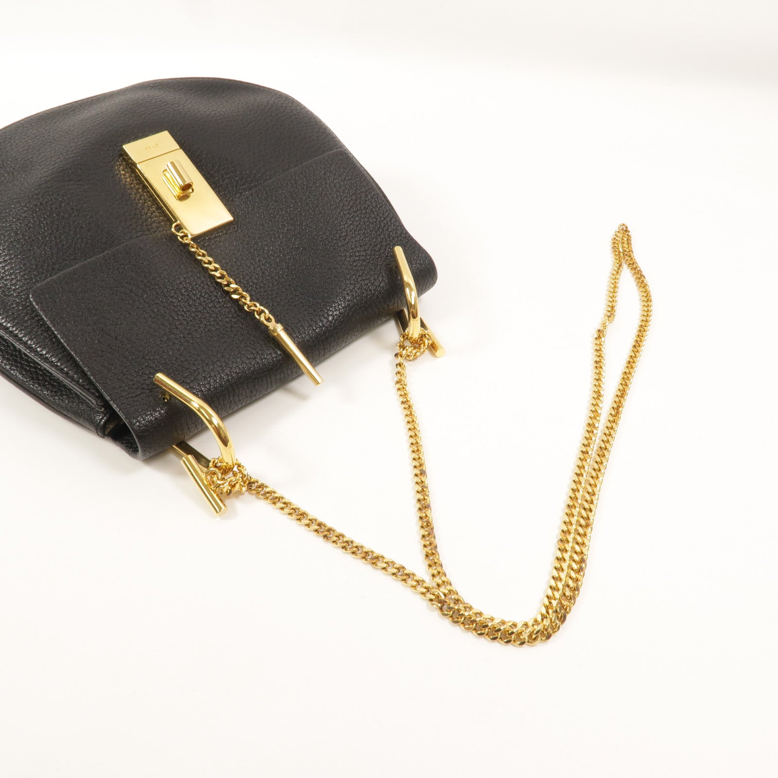 Chloe 牛皮皮革Shoulder Bag鏈帶肩背袋