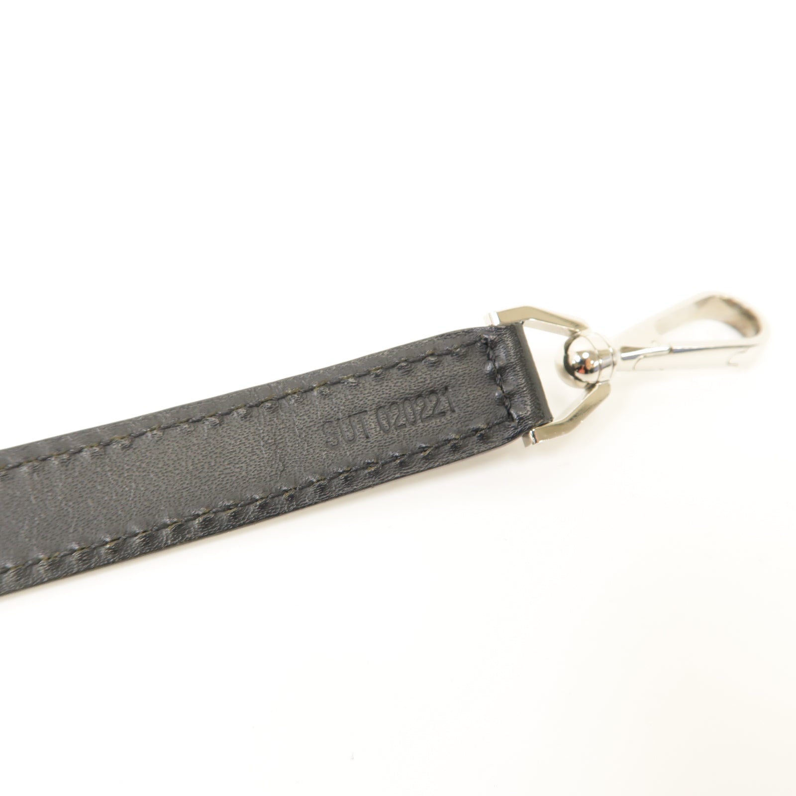GOYARD 牛皮皮革Cuir PM Strap銀扣肩背帶黑色