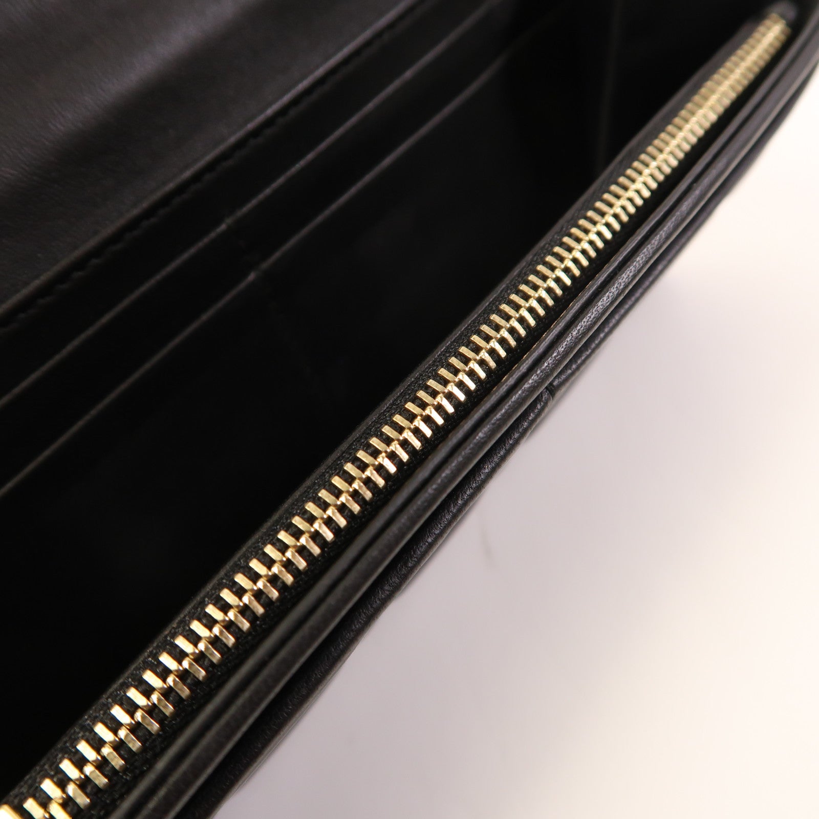 Dior 羊皮皮革Long Wallet銀扣長錢包