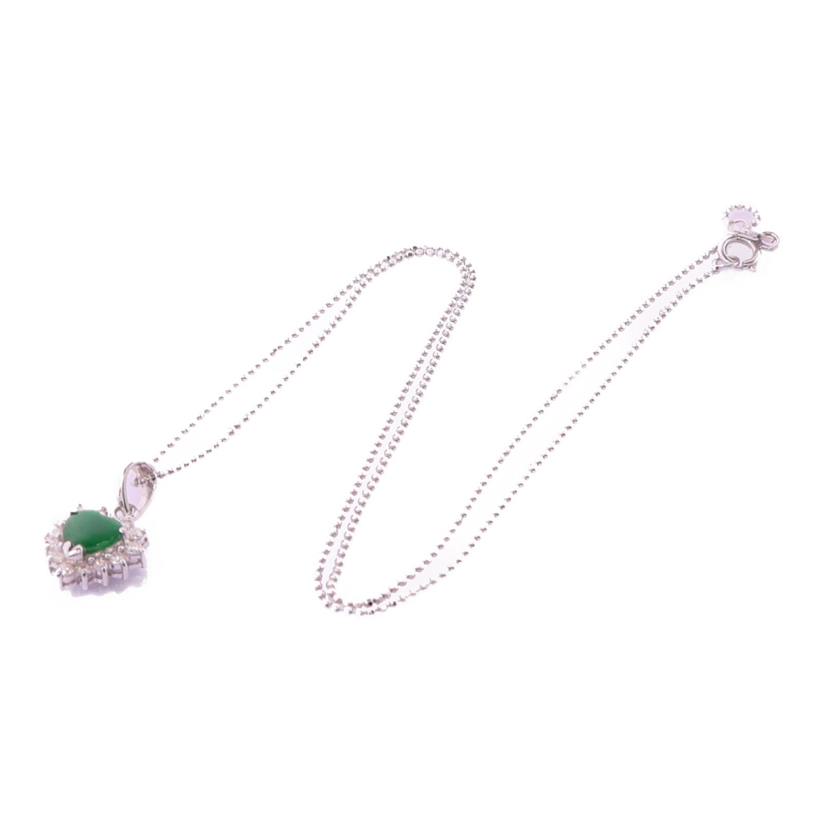 JEWELRY 18K白金Jade/Diamond Necklace翡翠/鑽石項鍊