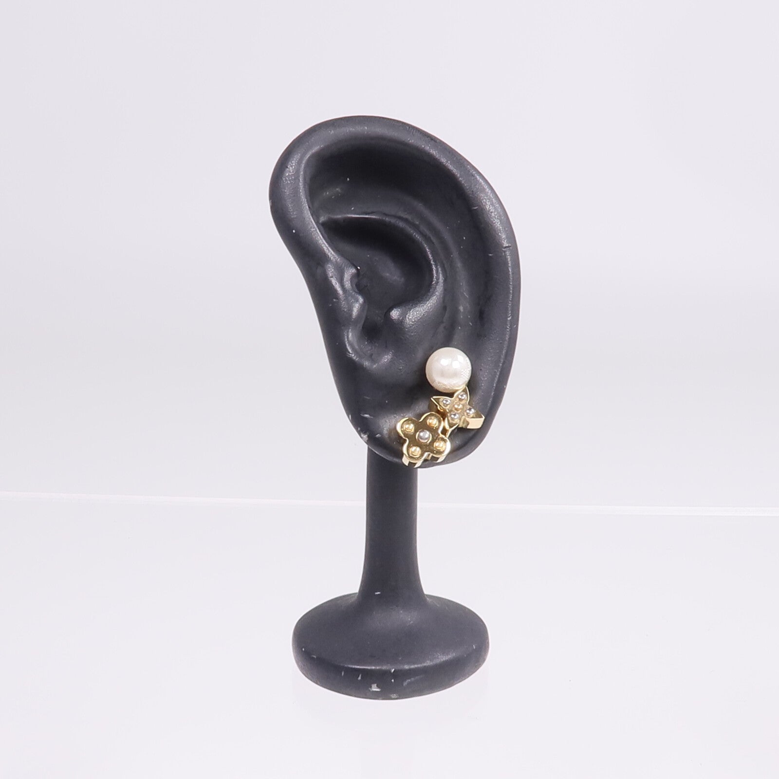 LOUIS VUITTON 金屬Charmy Pearl Earrings耳環
