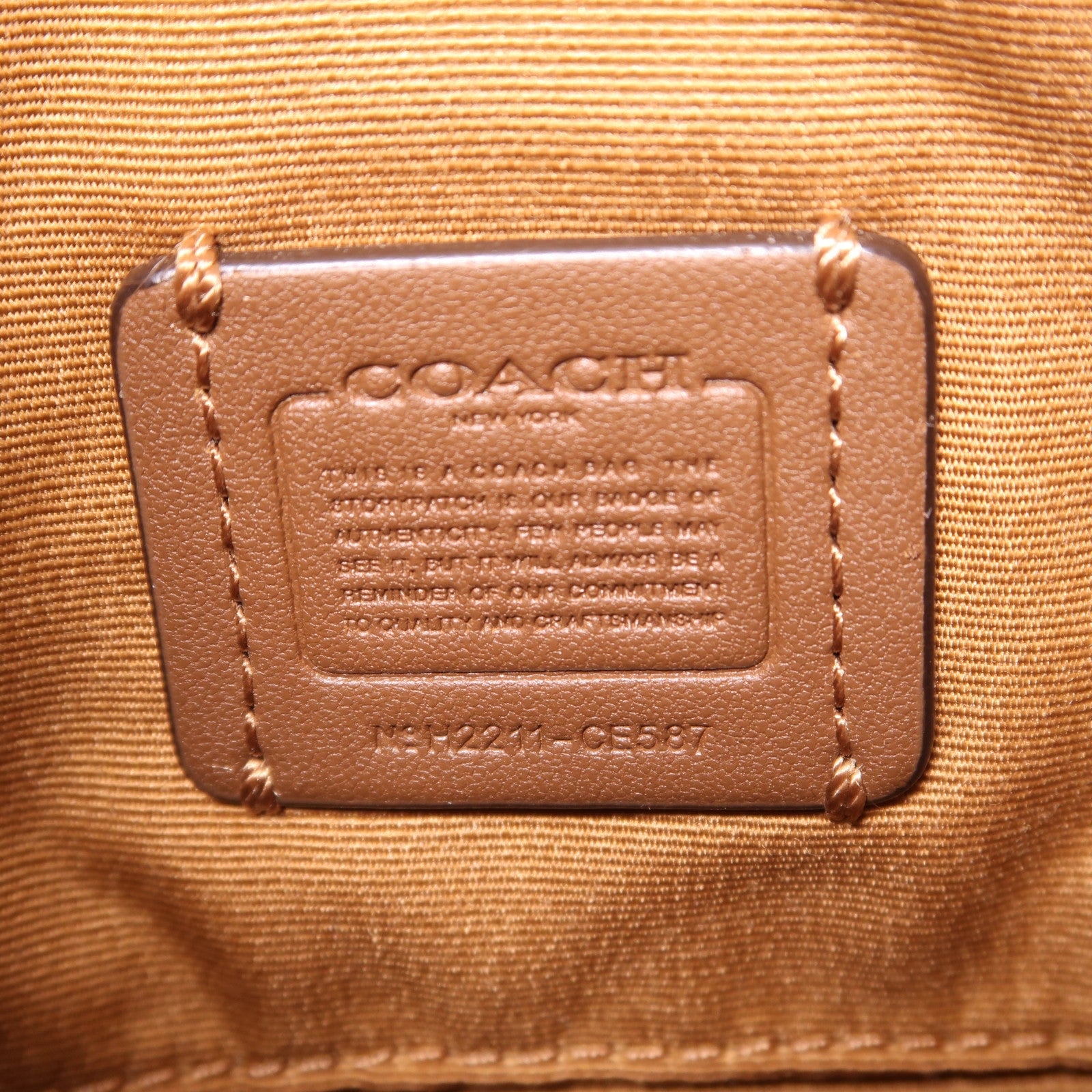 COACH 塗層帆布2 Way Shoulder金扣手挽肩背兩用袋