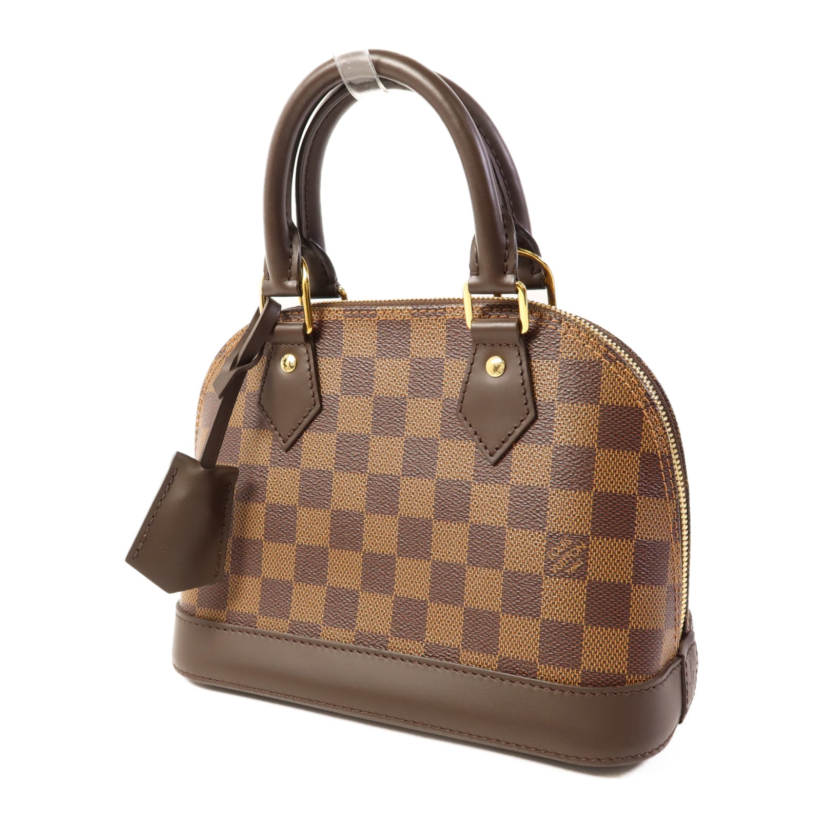 LOUIS VUITTON Damier Alma BB金扣手挽肩背兩用袋