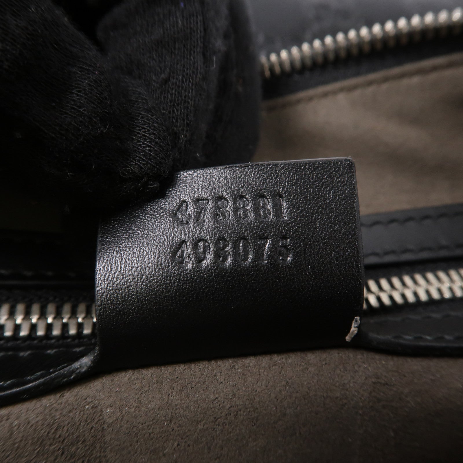 GUCCI 【激減優惠】牛皮皮革Guccissima Clutch Second Bag銀扣手拿包黑色