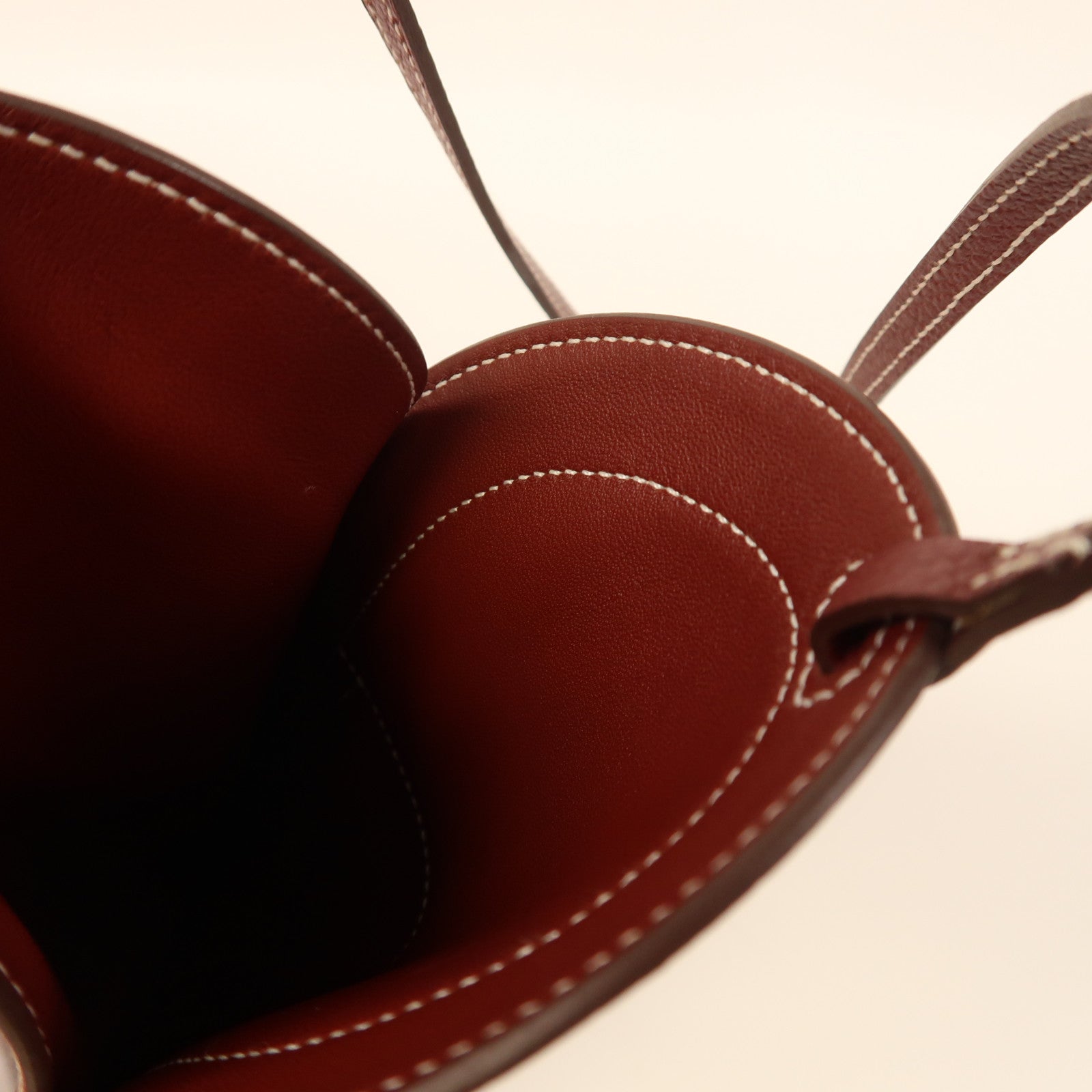 HERMES Chevre皮革In The Loop Pouch手拿包紅色