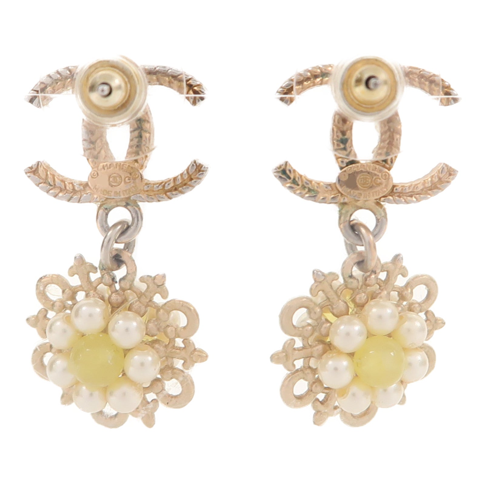 CHANEL 金屬Earrings耳環金色
