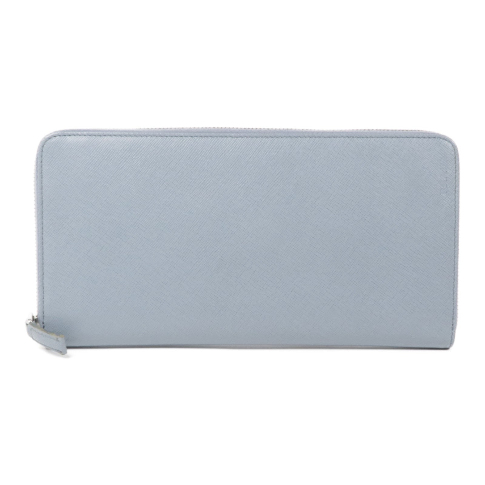 PRADA Saffiano皮革Long Wallet銀扣長錢包