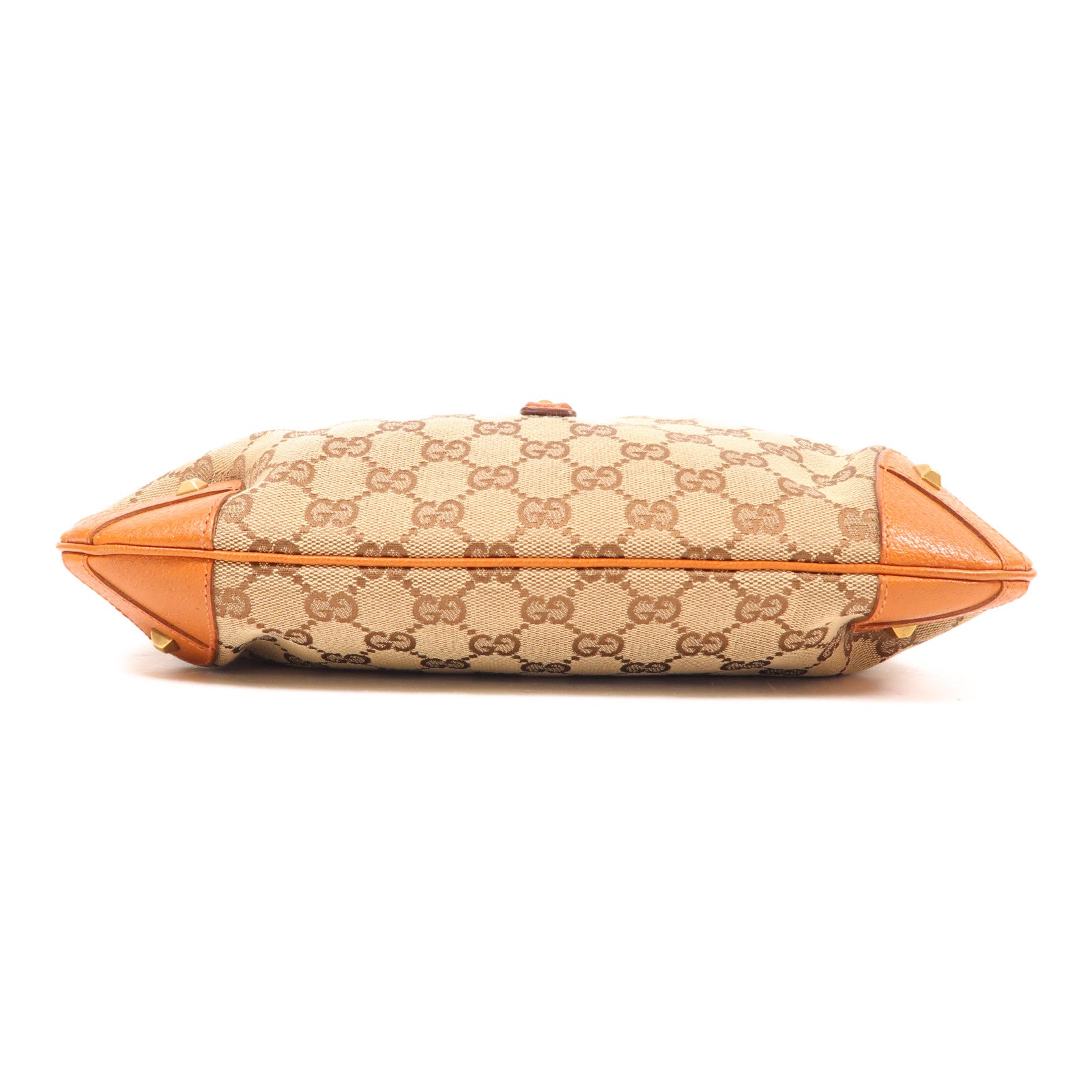 GUCCI 帆布/牛皮皮革Shoulder Bag金扣肩背袋