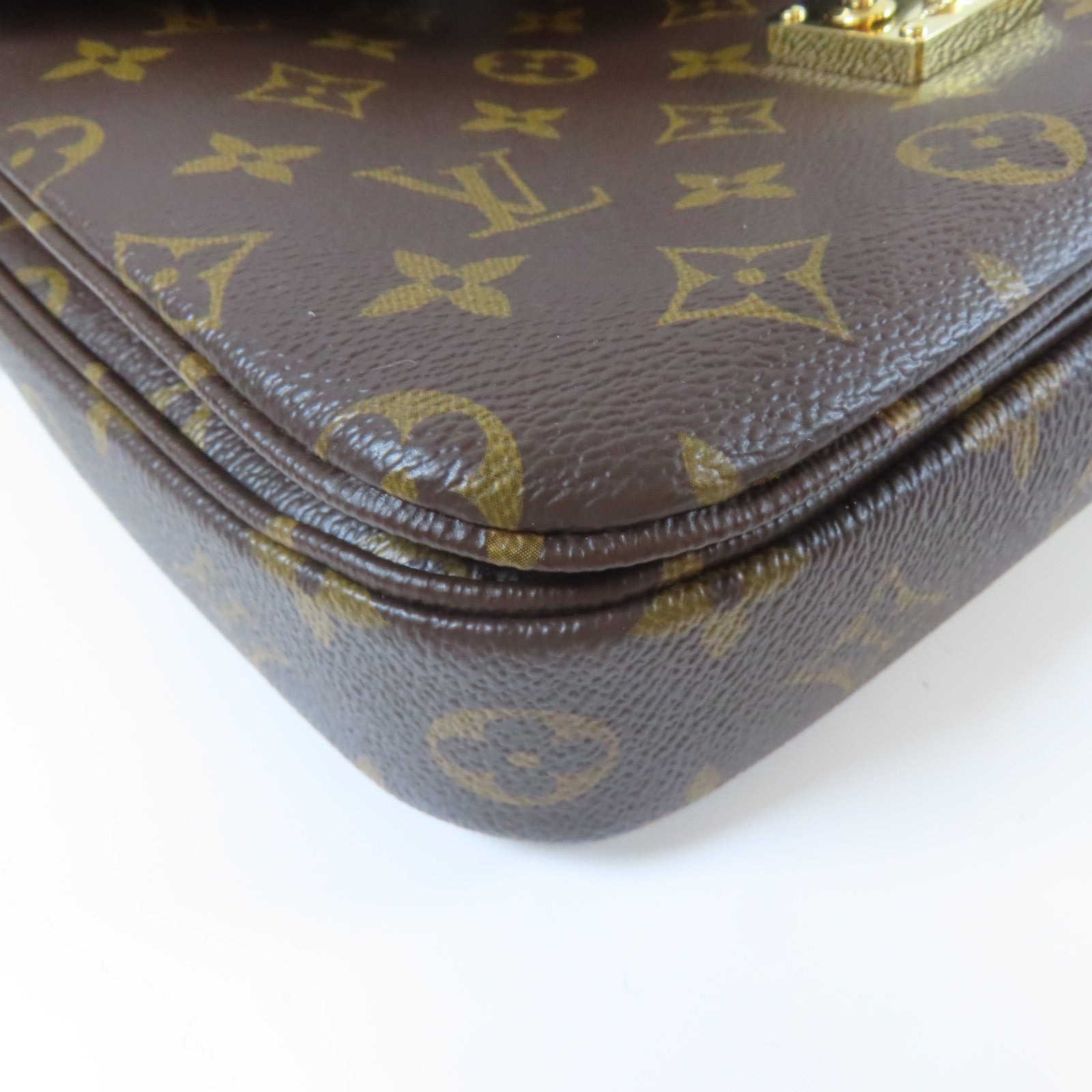 LOUIS VUITTON Monogram Pochette Metis金扣手挽肩背兩用袋啡色