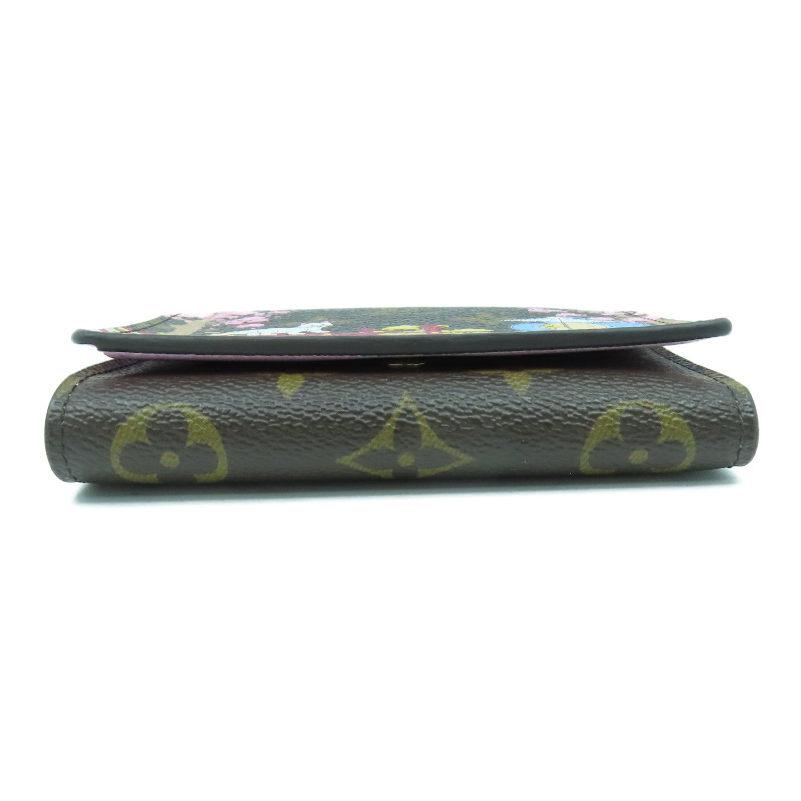LOUIS VUITTON 【激減優惠】Monogram Wallet金扣錢包啡色/粉紅色