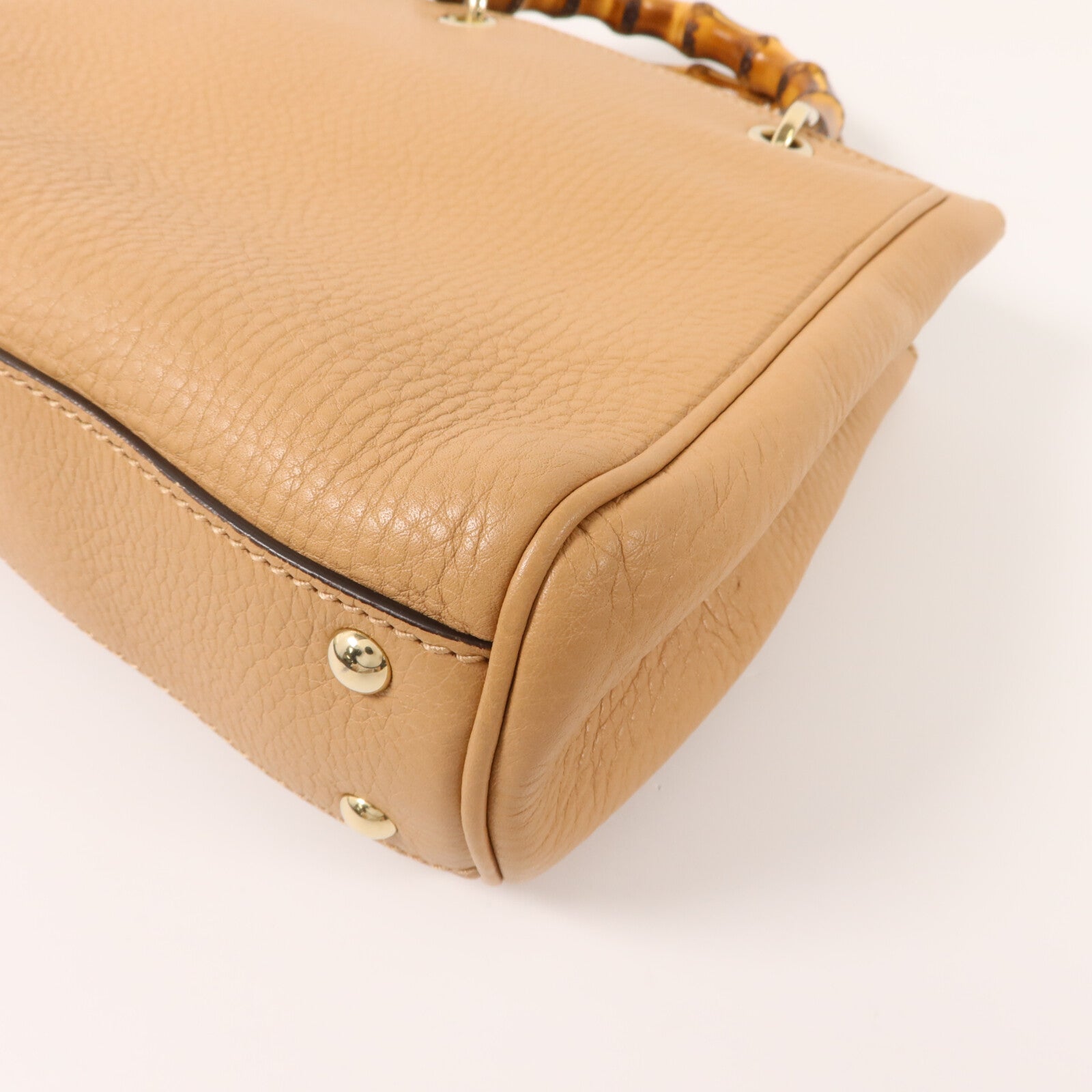 GUCCI 牛皮皮革Bamboo 2 Way Shoulder手挽肩背兩用袋