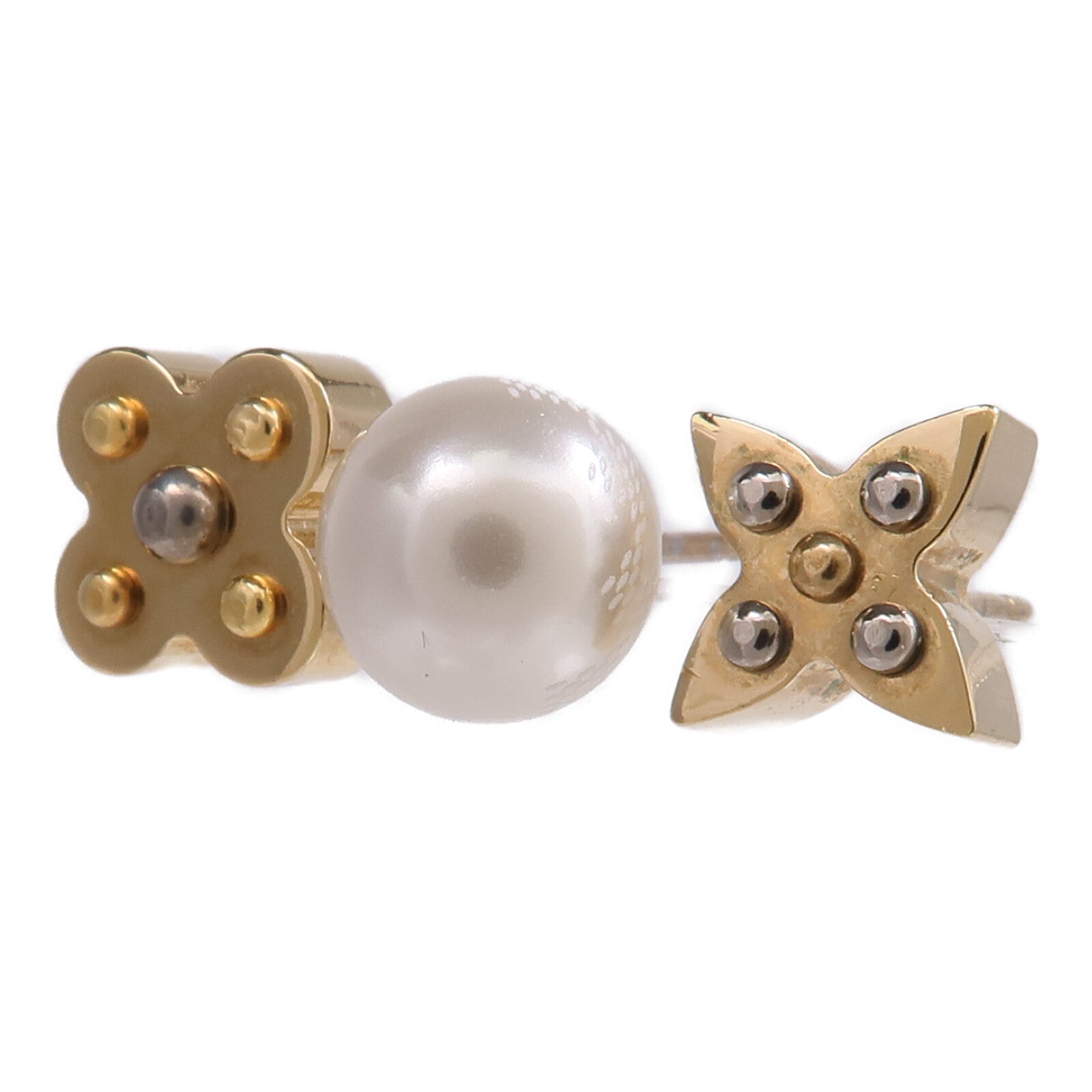 LOUIS VUITTON 金屬Charmy Pearl Earrings耳環