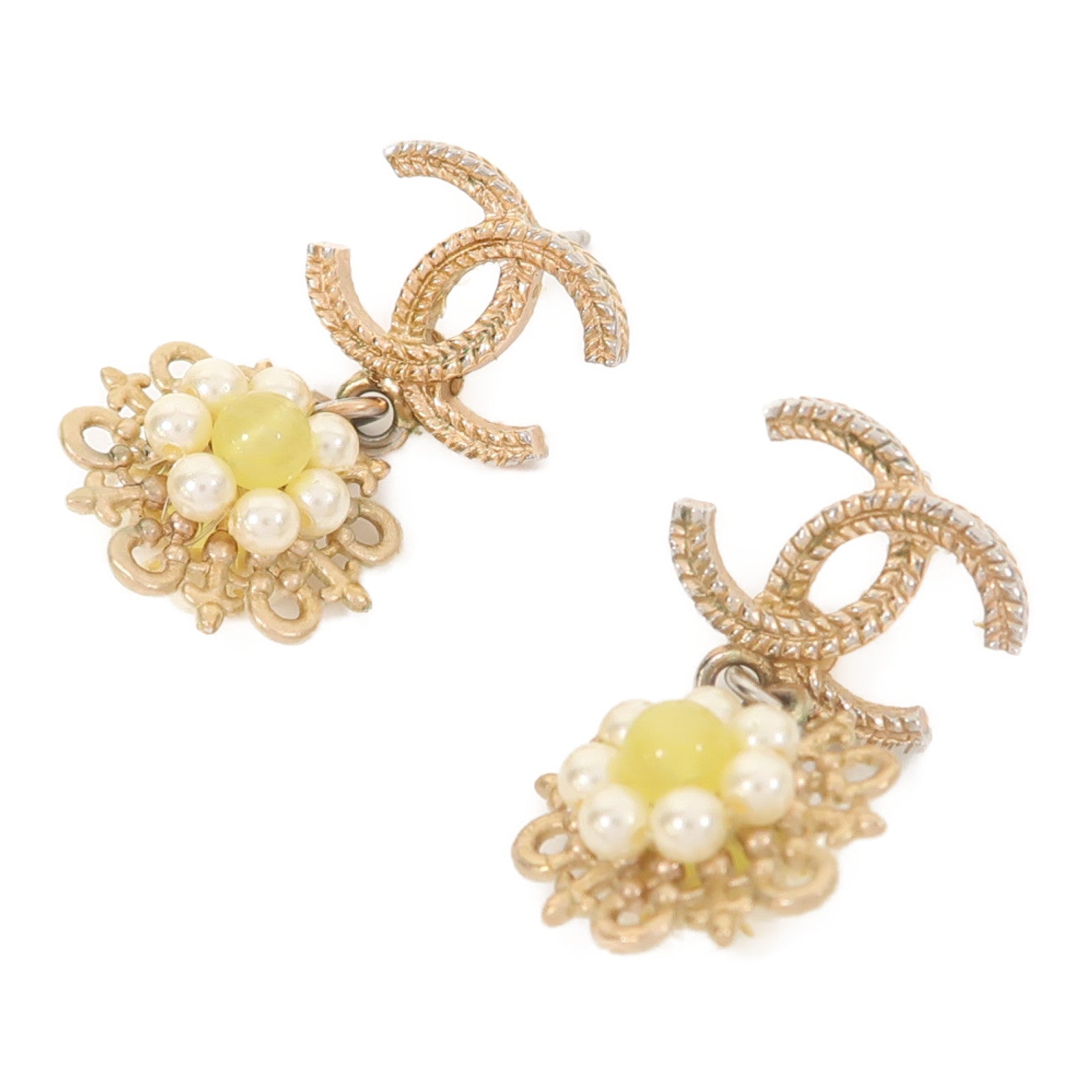 CHANEL 金屬Earrings耳環金色