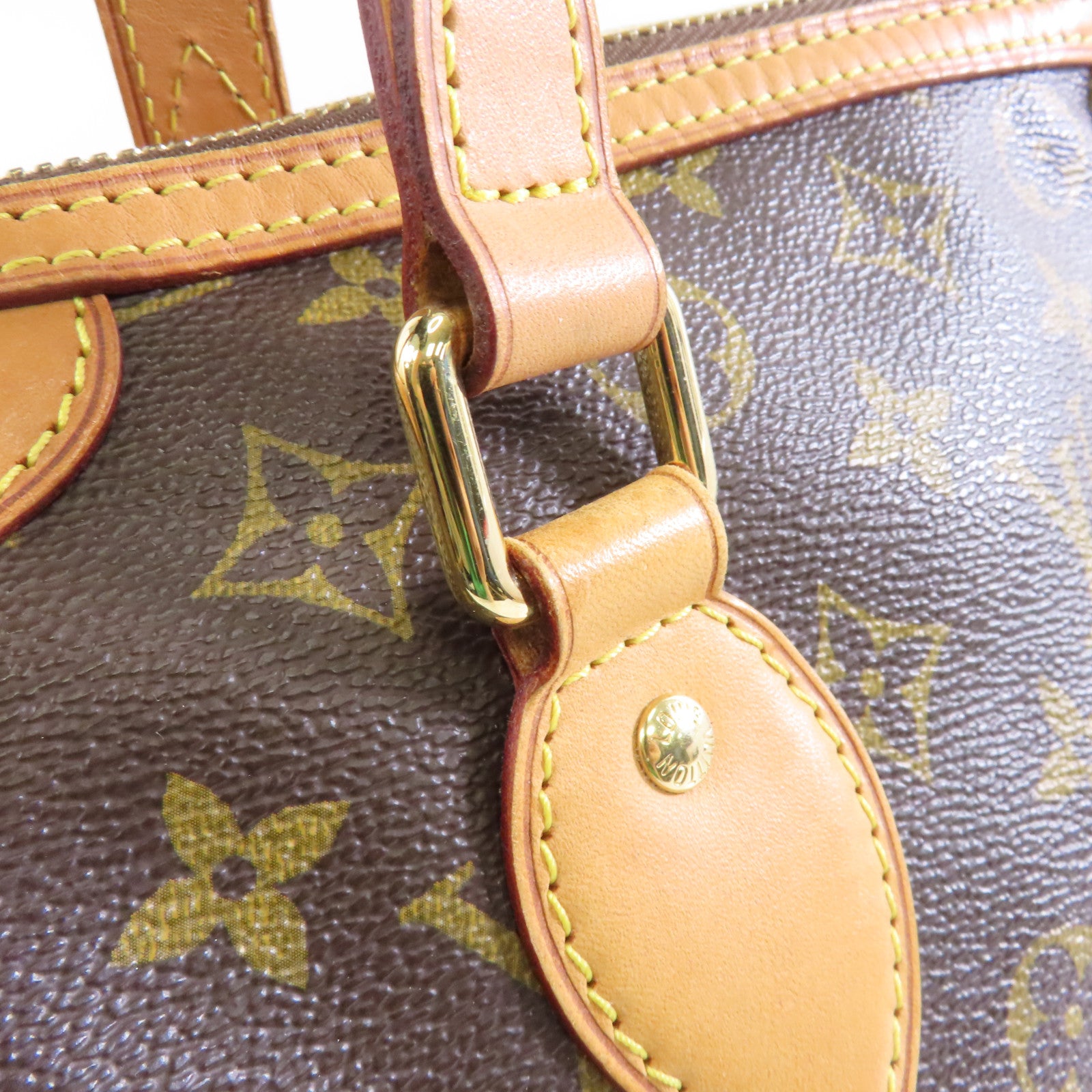 LOUIS VUITTON Monogram Palermo PM金扣手挽肩背兩用袋啡色
