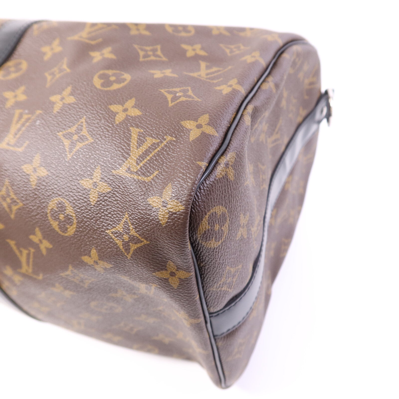 LOUIS VUITTON Monogram Keepall Bandoulière 45銀扣手挽肩背兩用袋