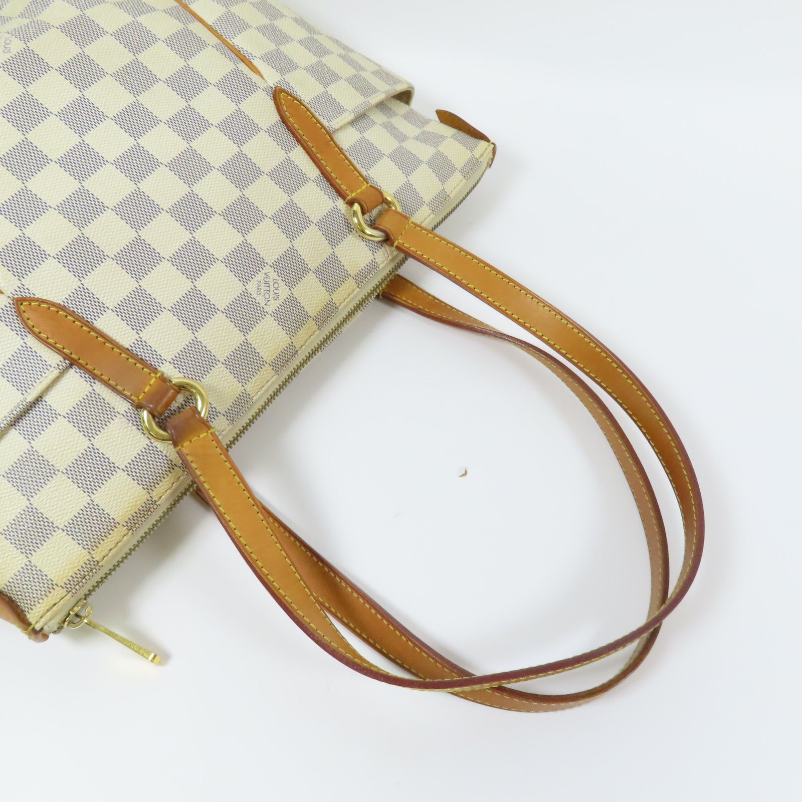 LOUIS VUITTON Damier Azur Totally MM金扣肩背袋