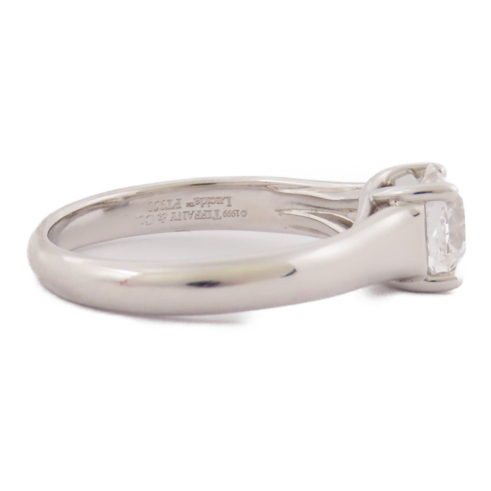 TIFFANY¡®CO Lucida Solitaire Diamond Ring 5970744 PT950 US#6