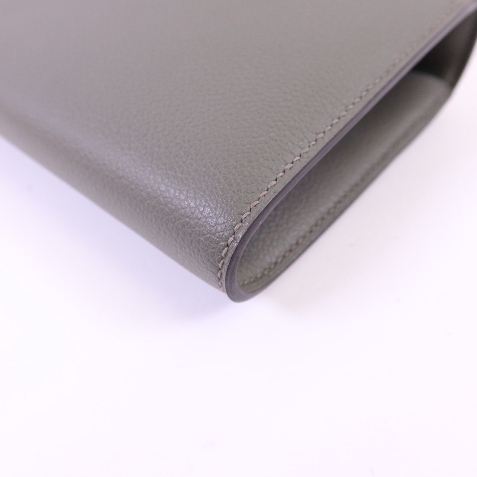 HERMES Evercolor皮革Constance To Go銀扣肩背袋Gris Meyer