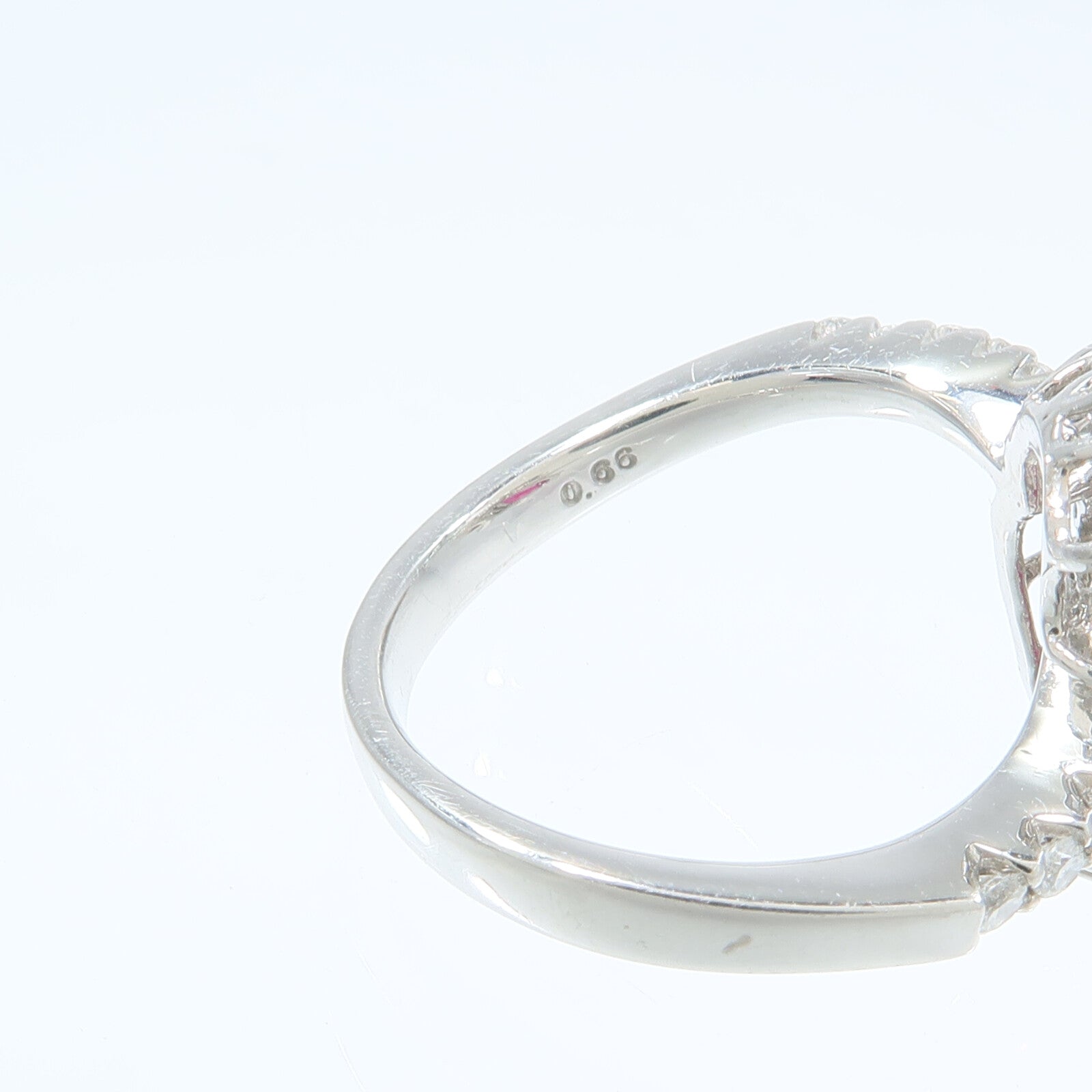 JEWELRY PT900鉑金Ruby Diamond Ring紅寶石/鑽石戒指