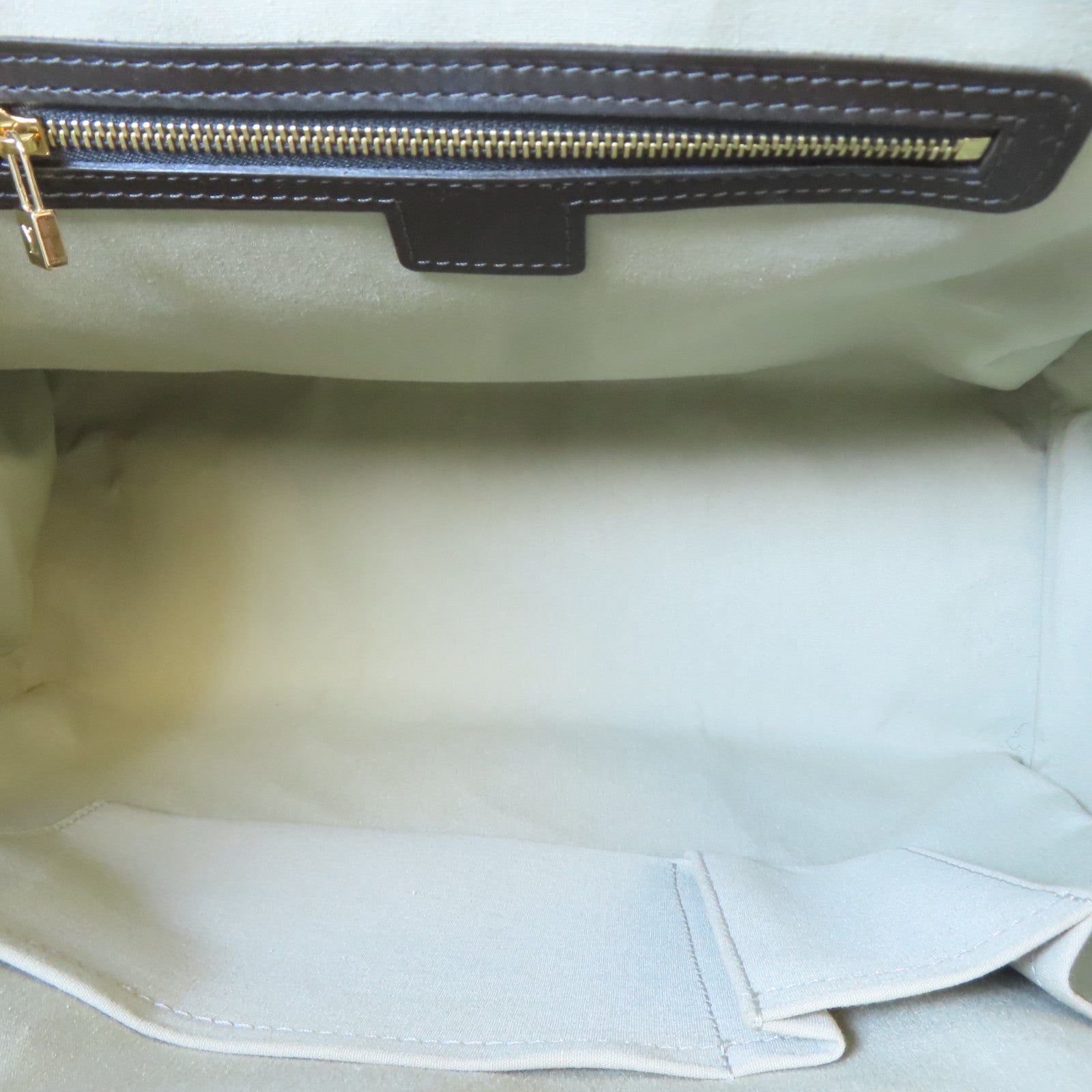 LOUIS VUITTON Monogram Mini Josephine GM金扣手挽袋綠色/啡色