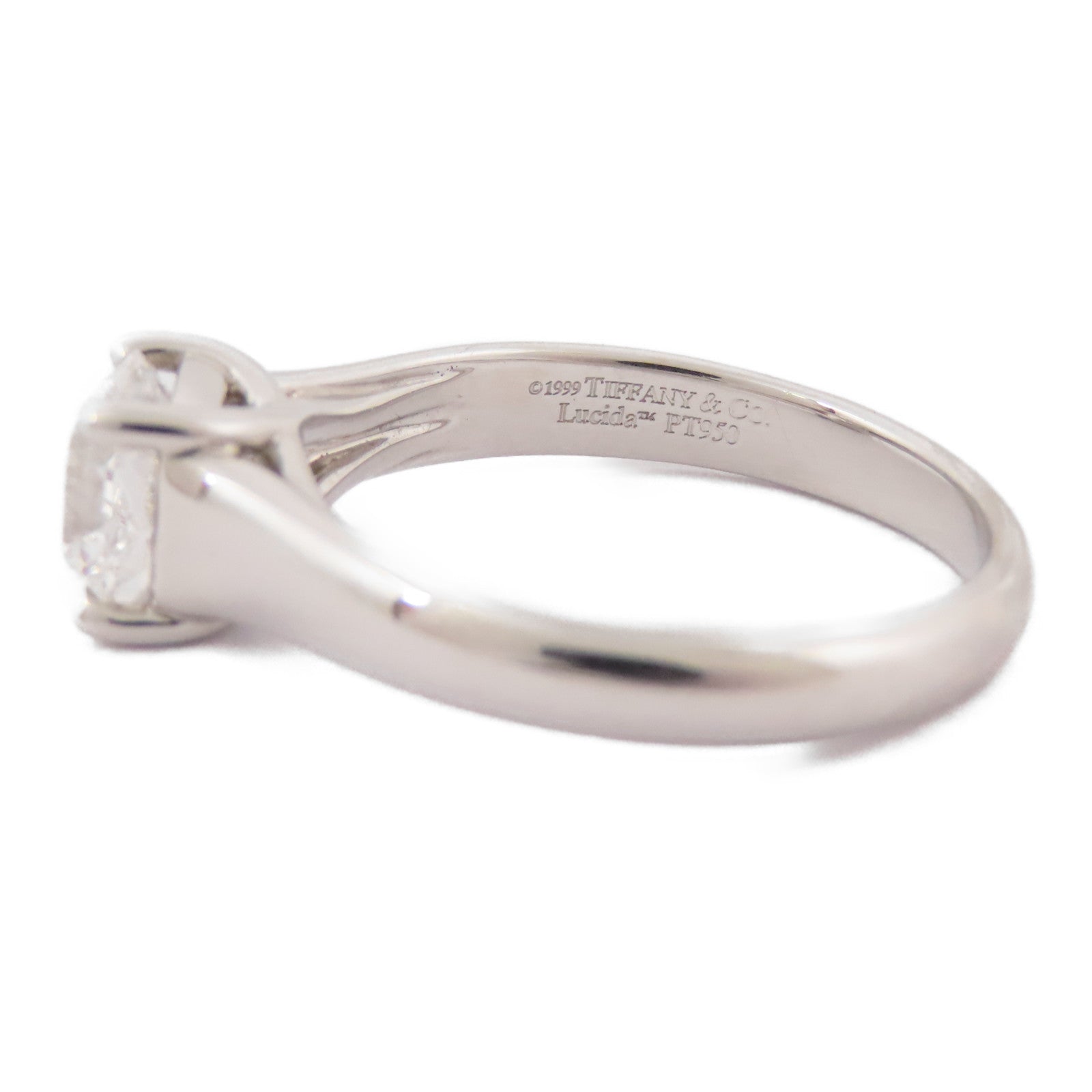 TIFFANY¡®CO Lucida Solitaire Diamond Ring 5970744 PT950 US#6