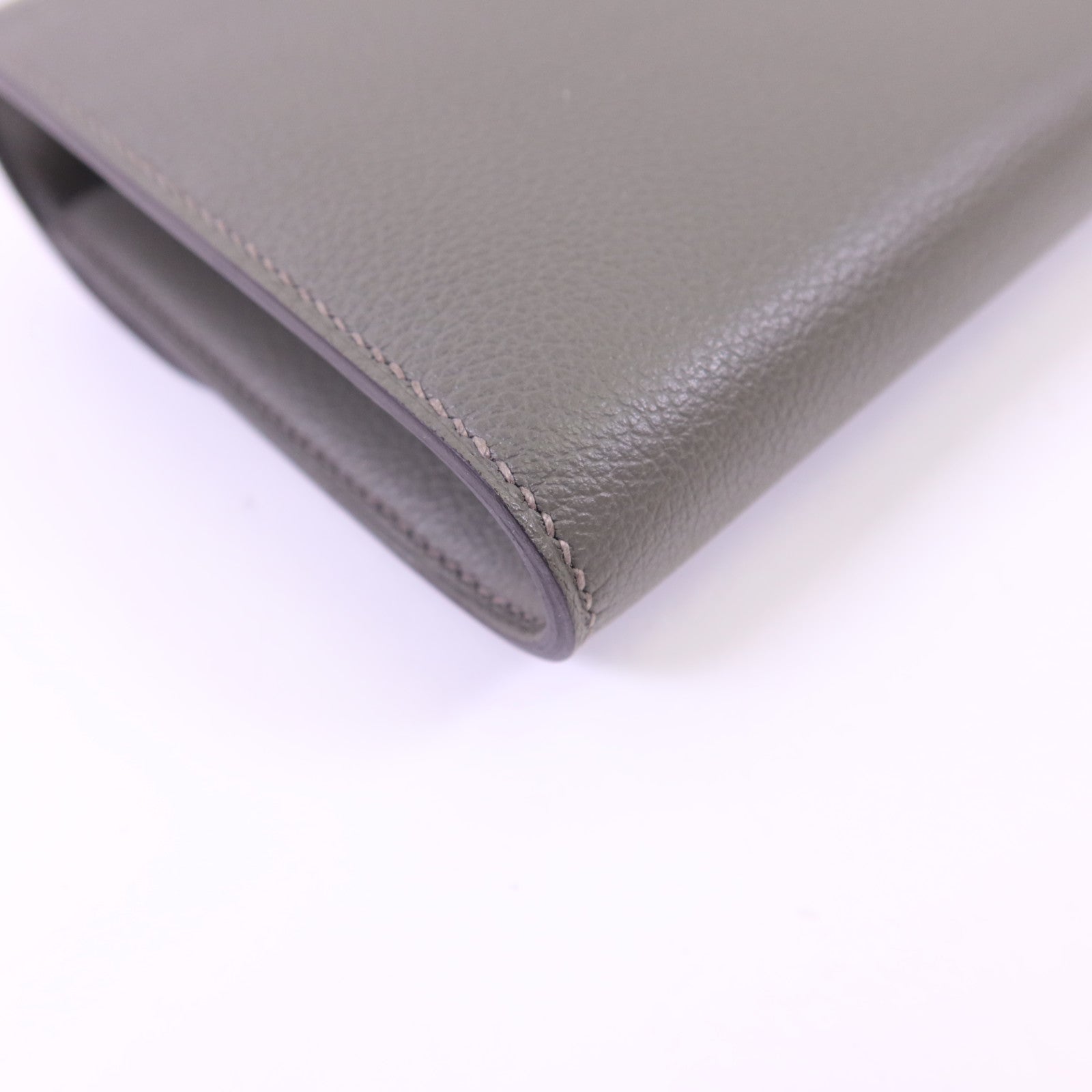 HERMES Evercolor皮革Constance To Go銀扣肩背袋Gris Meyer