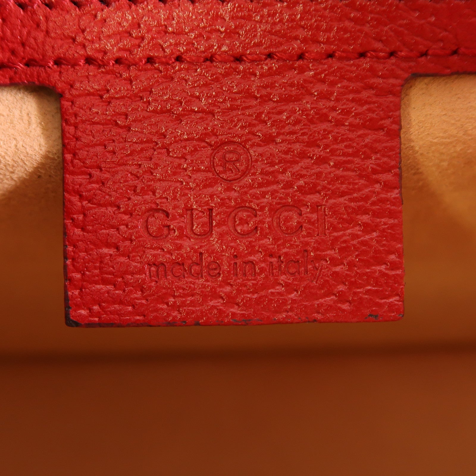 GUCCI 塗層帆布Queen Margaret金扣手挽肩背兩用袋