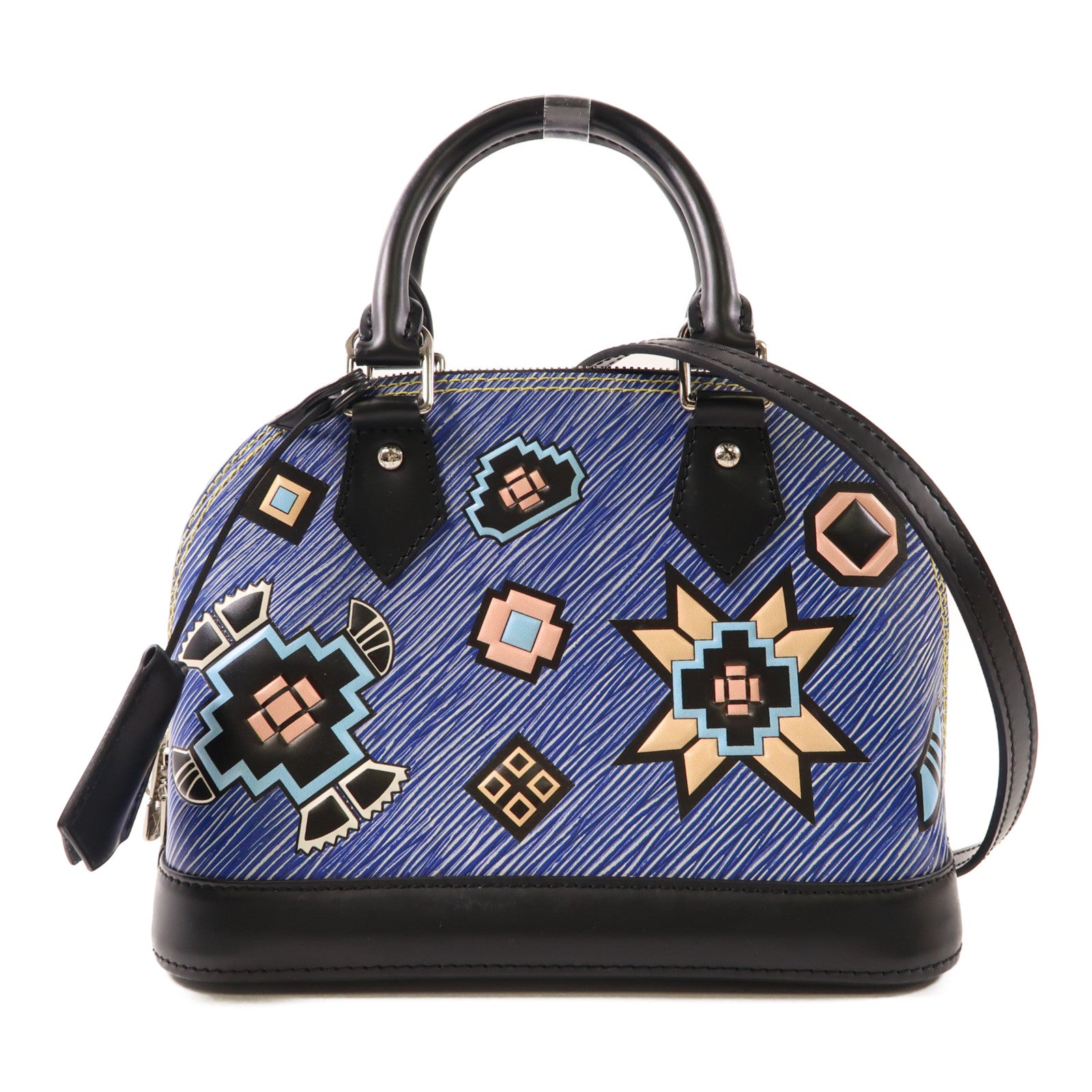 LOUIS VUITTON Epi Denim Alma BB銀扣手挽肩背兩用袋