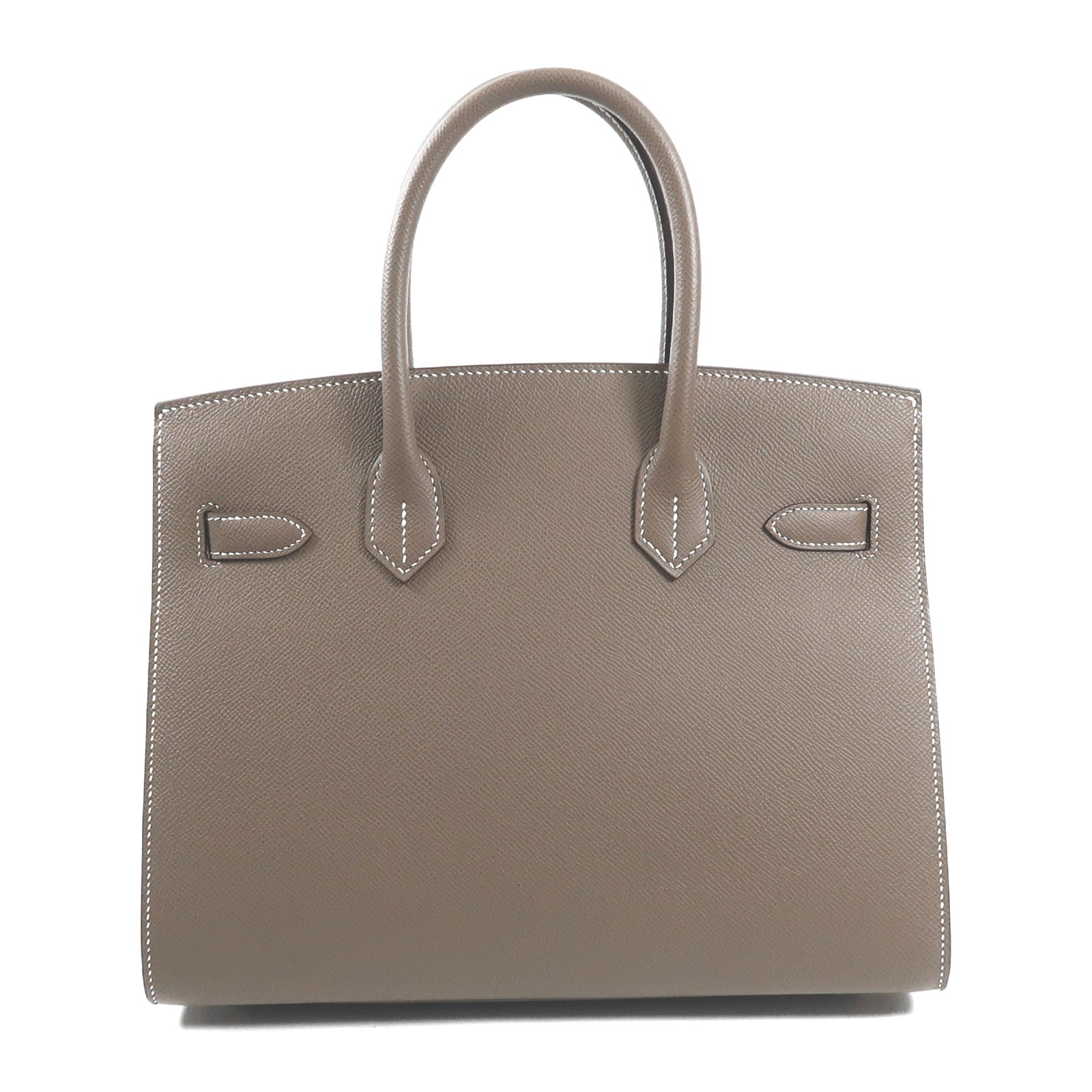 HERMES Epsom皮革Birkin 30金扣手挽袋Etoupe