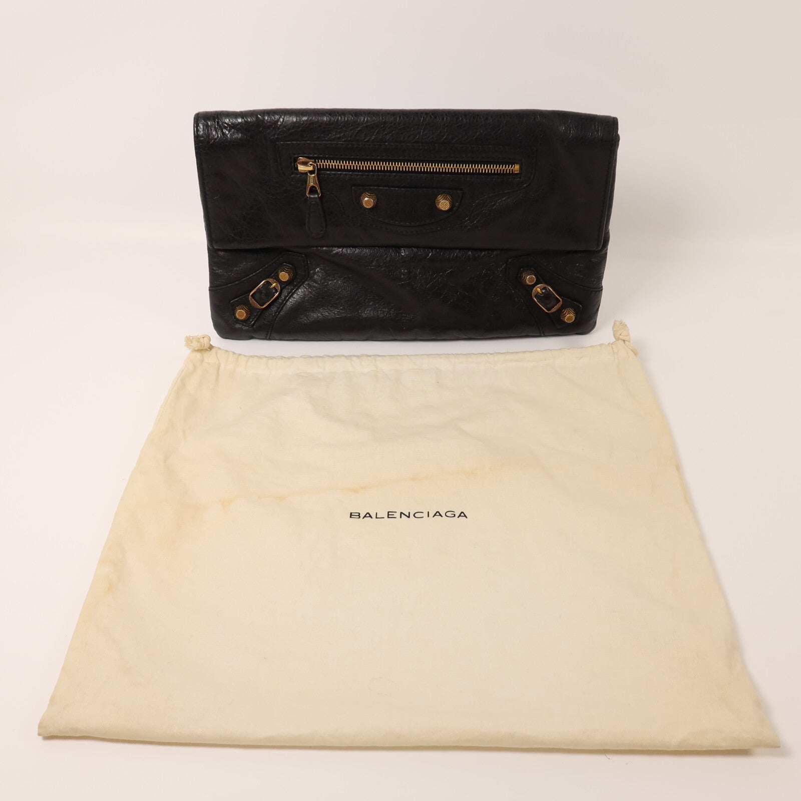 BALENCIAGA 牛皮皮革Envelope Clutch金扣手拿包