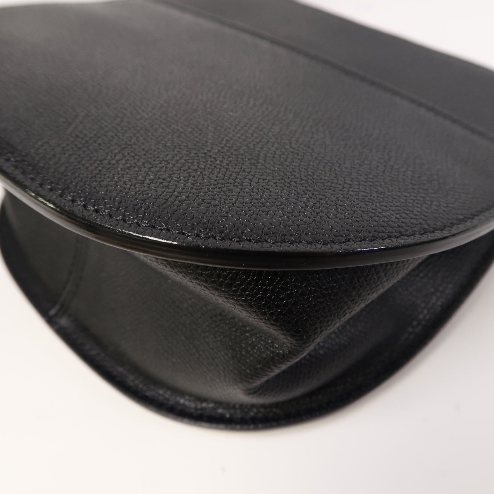 SELECTION 【激減優惠】牛皮皮革Valextra Hobo Weekend Mini Bag金扣肩背袋黑色