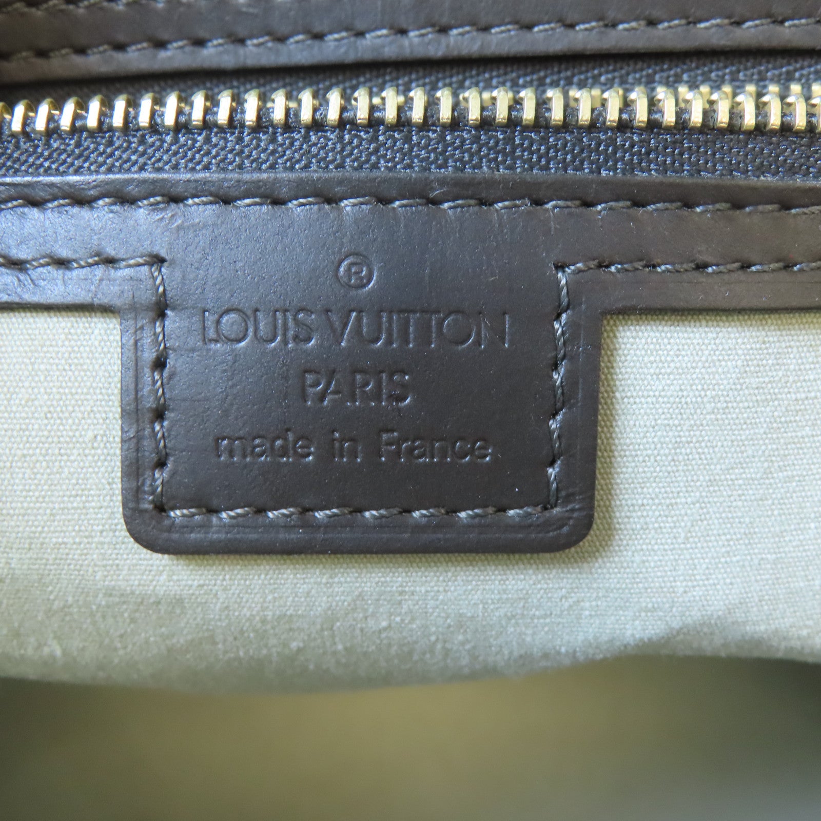 LOUIS VUITTON Monogram Mini Josephine GM金扣手挽袋綠色/啡色