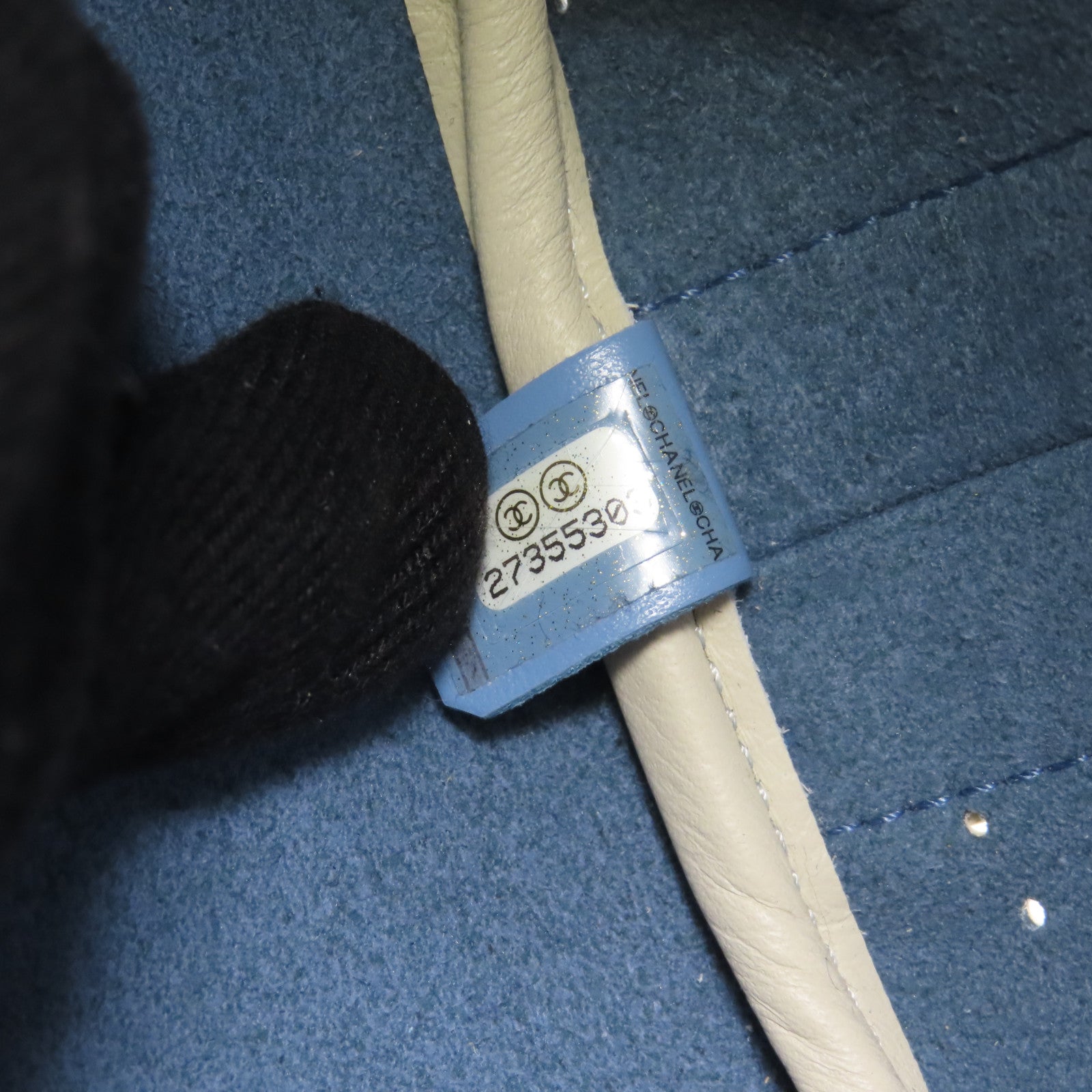 CHANEL 牛皮皮革Chain Tote銀扣鏈帶手挽袋