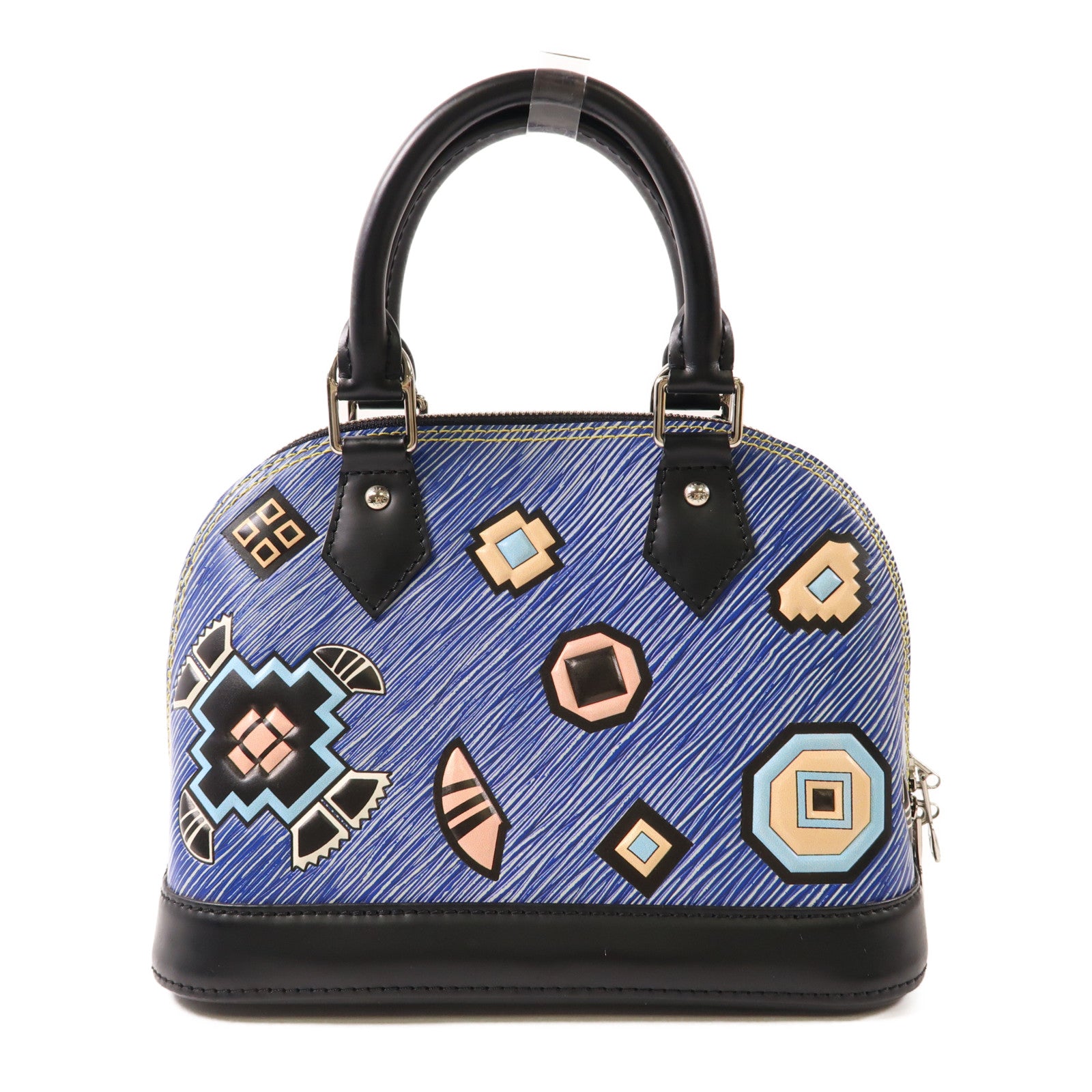 LOUIS VUITTON Epi Denim Alma BB銀扣手挽肩背兩用袋