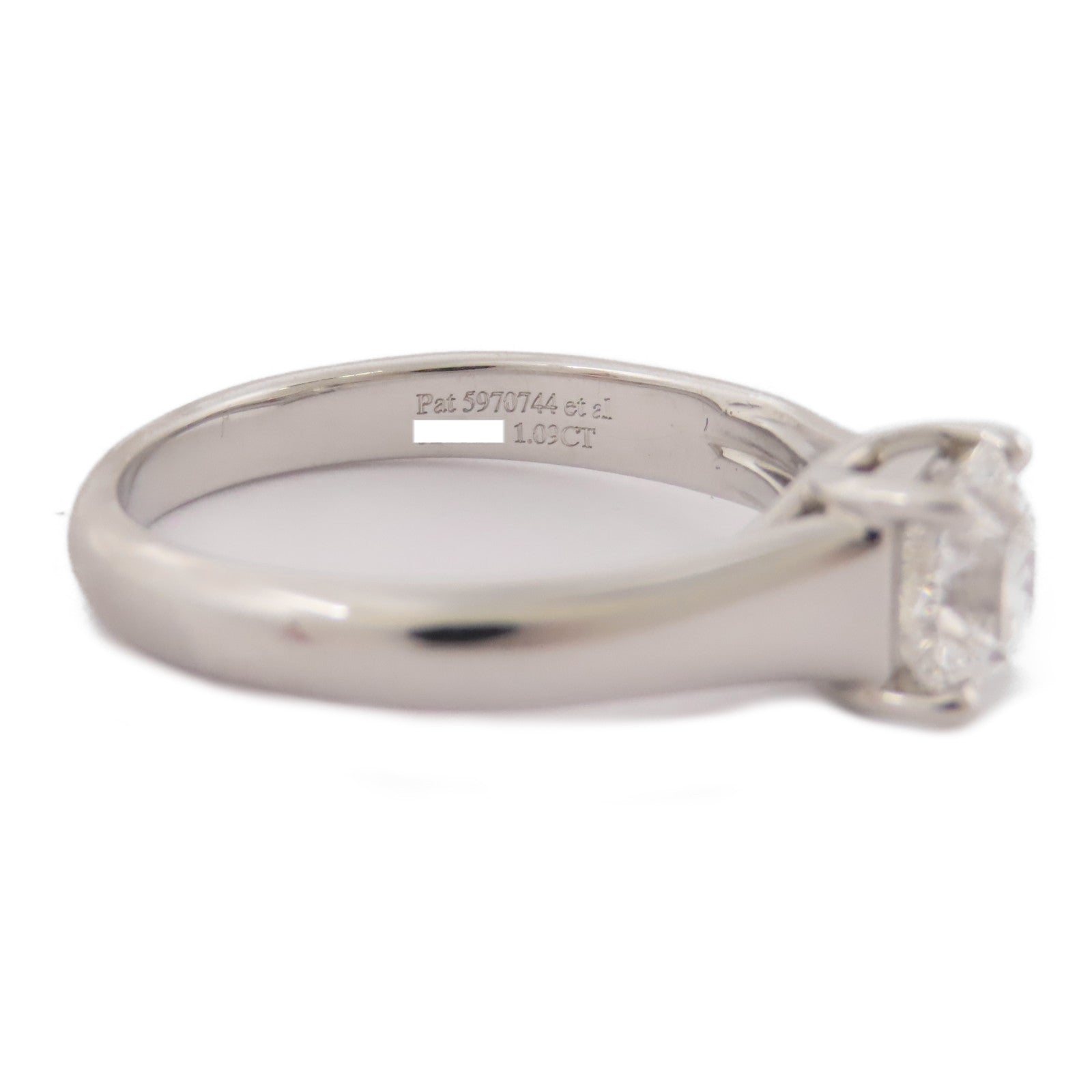 TIFFANY＆CO PT950/鑽石Lucida Solitaire Diamond戒指US#6