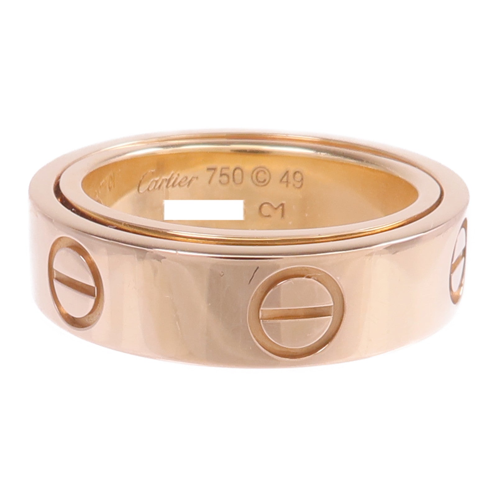 CARTIER 18K玫瑰金Secret Love Ring戒指Cartier#49/US#5
