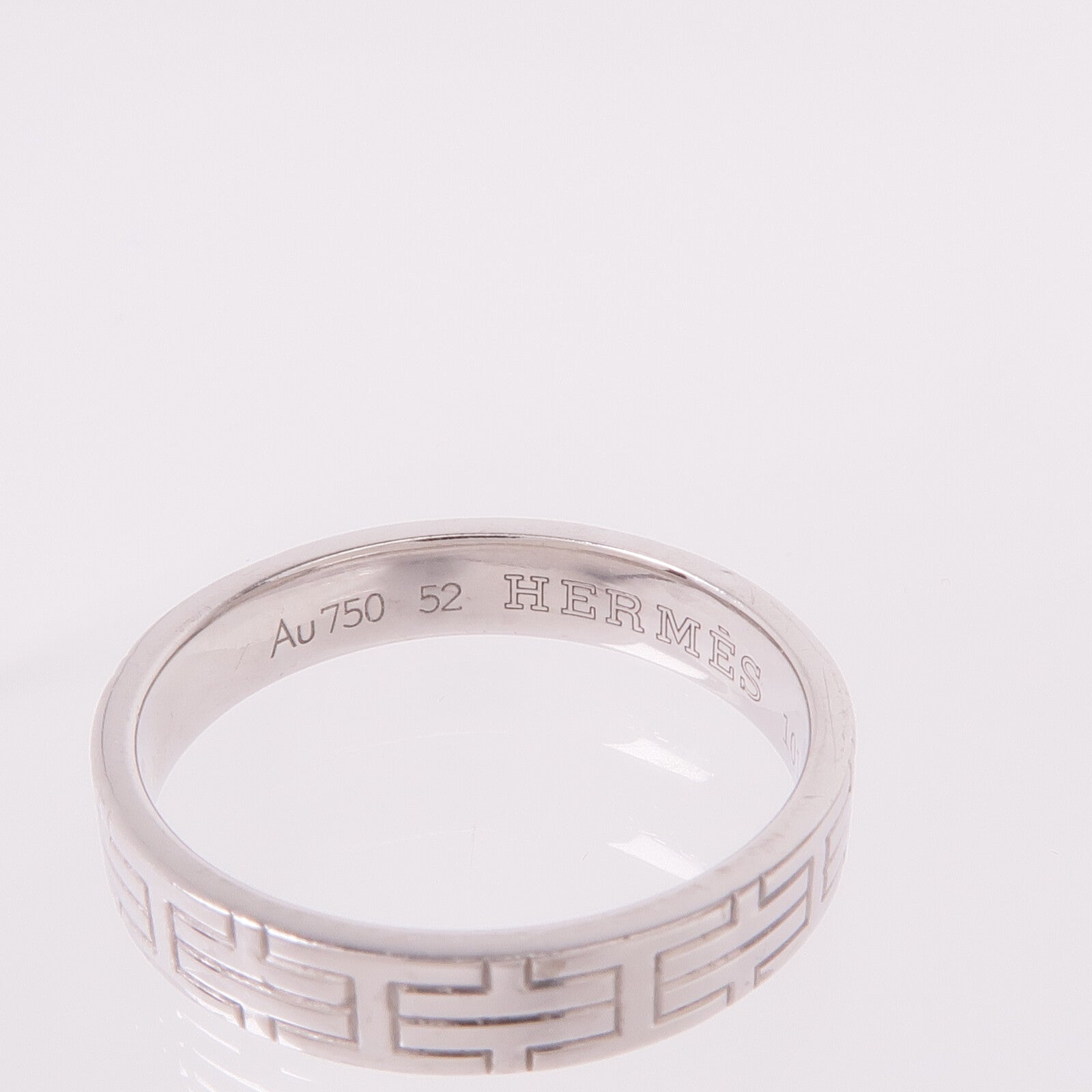 HERMES 18K白金Ring Hermes#52/US#6