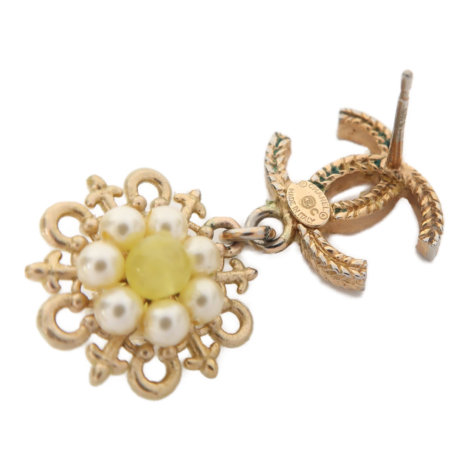 CHANEL 金屬Earrings耳環金色
