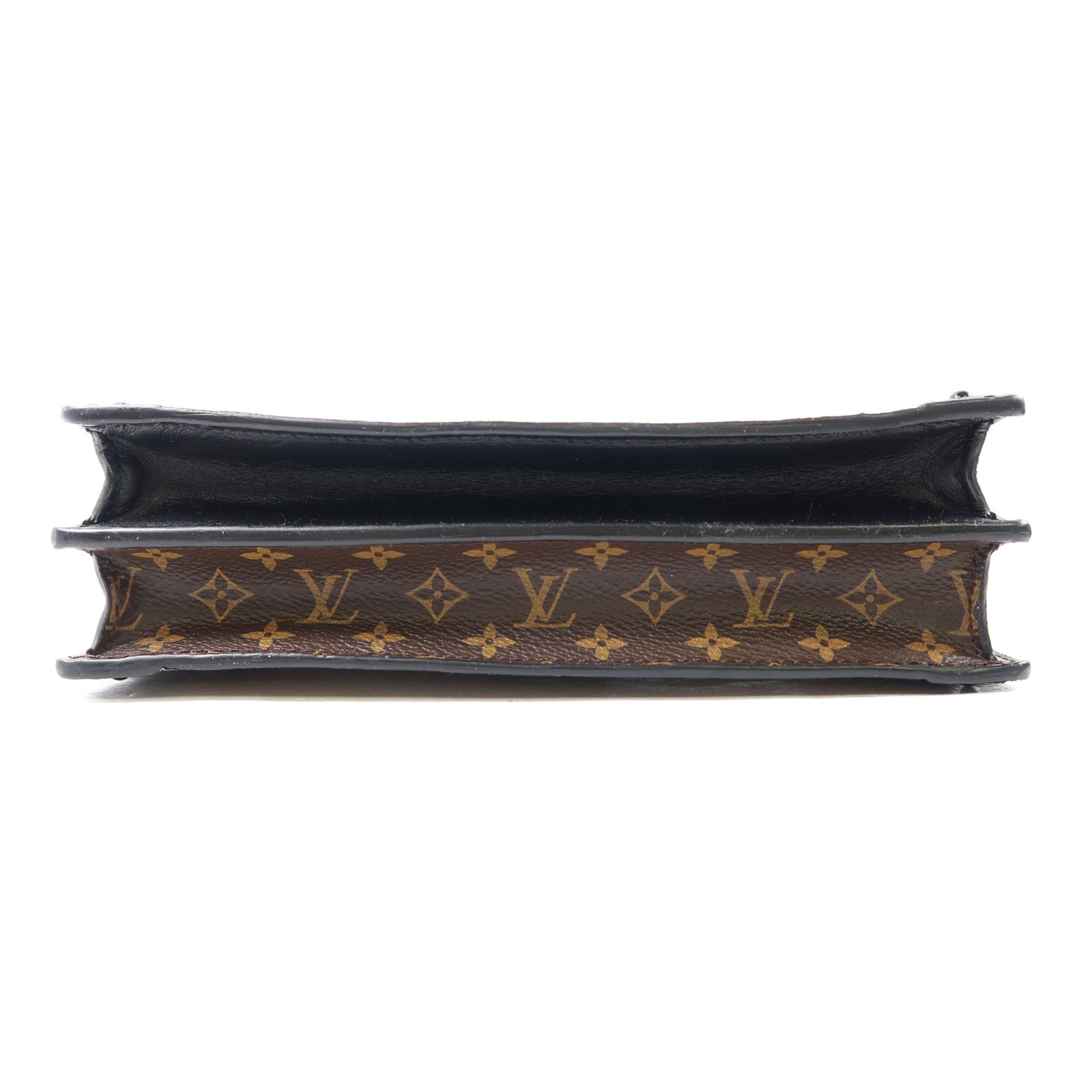 LOUIS VUITTON (PRICE DOWN) LV GHW Trunk Clutch Shoulder Bag M43596 Monogram Brown