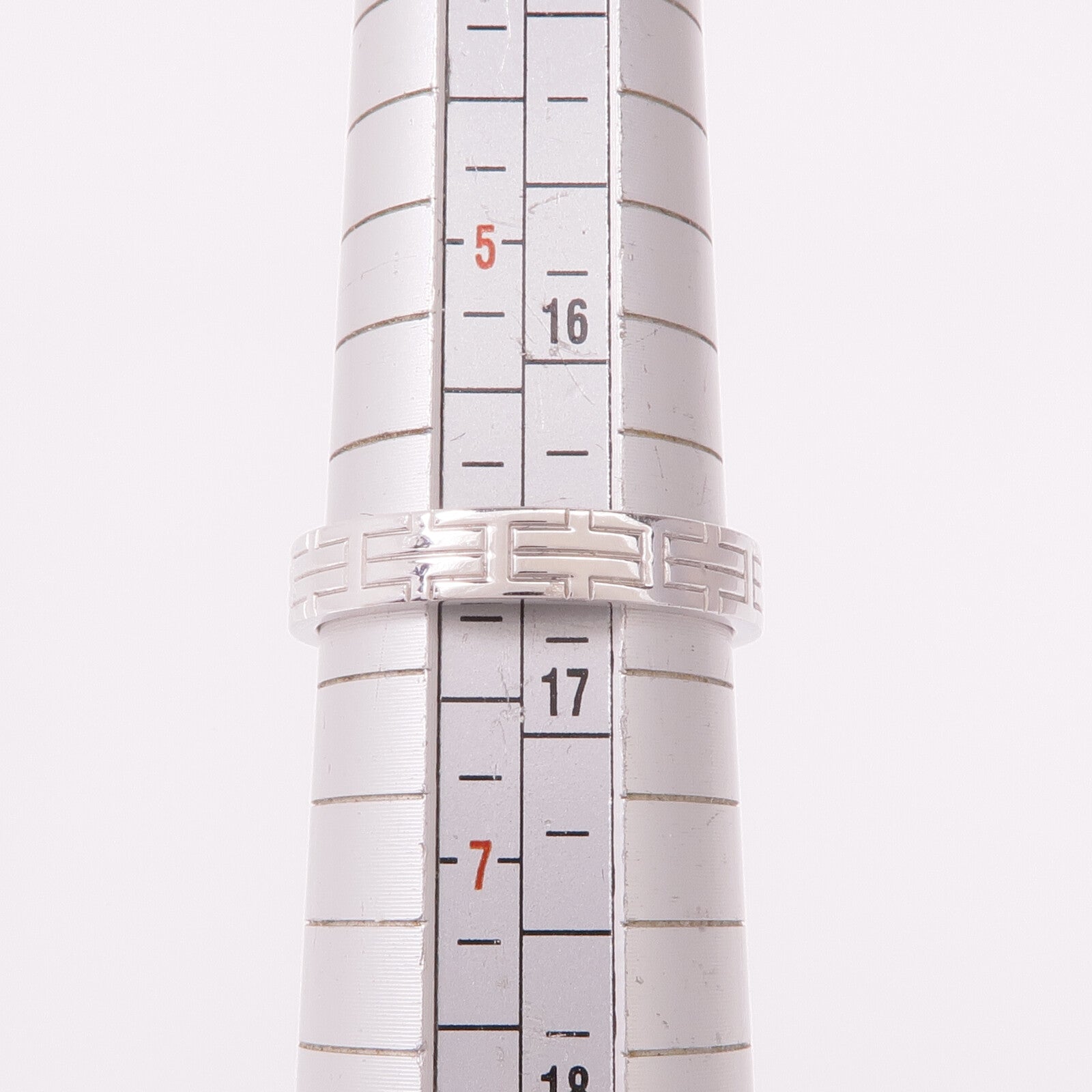 HERMES 18K白金Ring Hermes#52/US#6