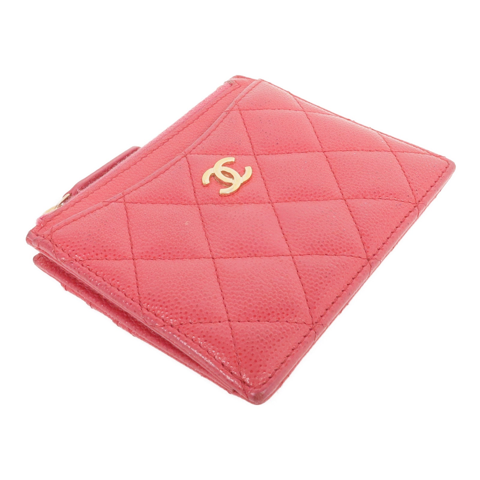 CHANEL 牛皮皮革Card Case金扣卡片套