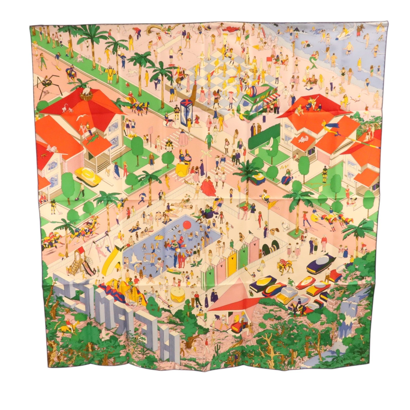 HERMES 絲質Scarf 90x90cm絲巾