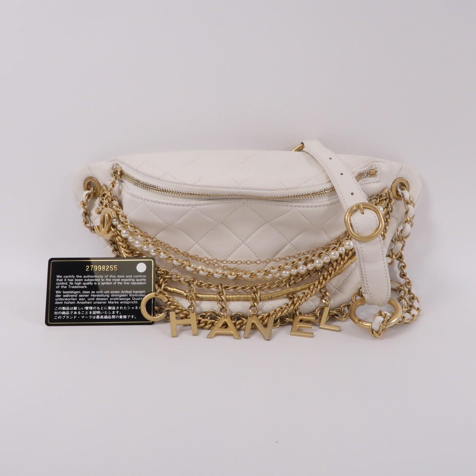 CHANEL 牛皮皮革All About Chains Waist Bag腰包