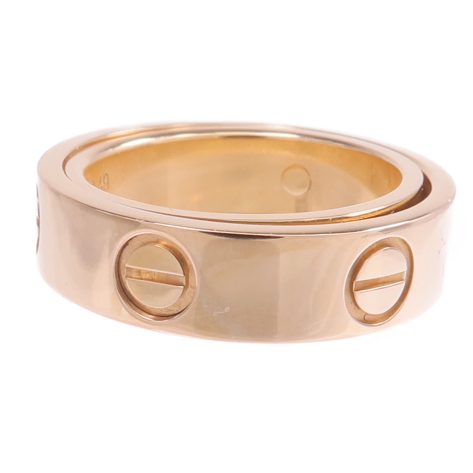 CARTIER 18K玫瑰金Secret Love Ring戒指Cartier#49/US#5