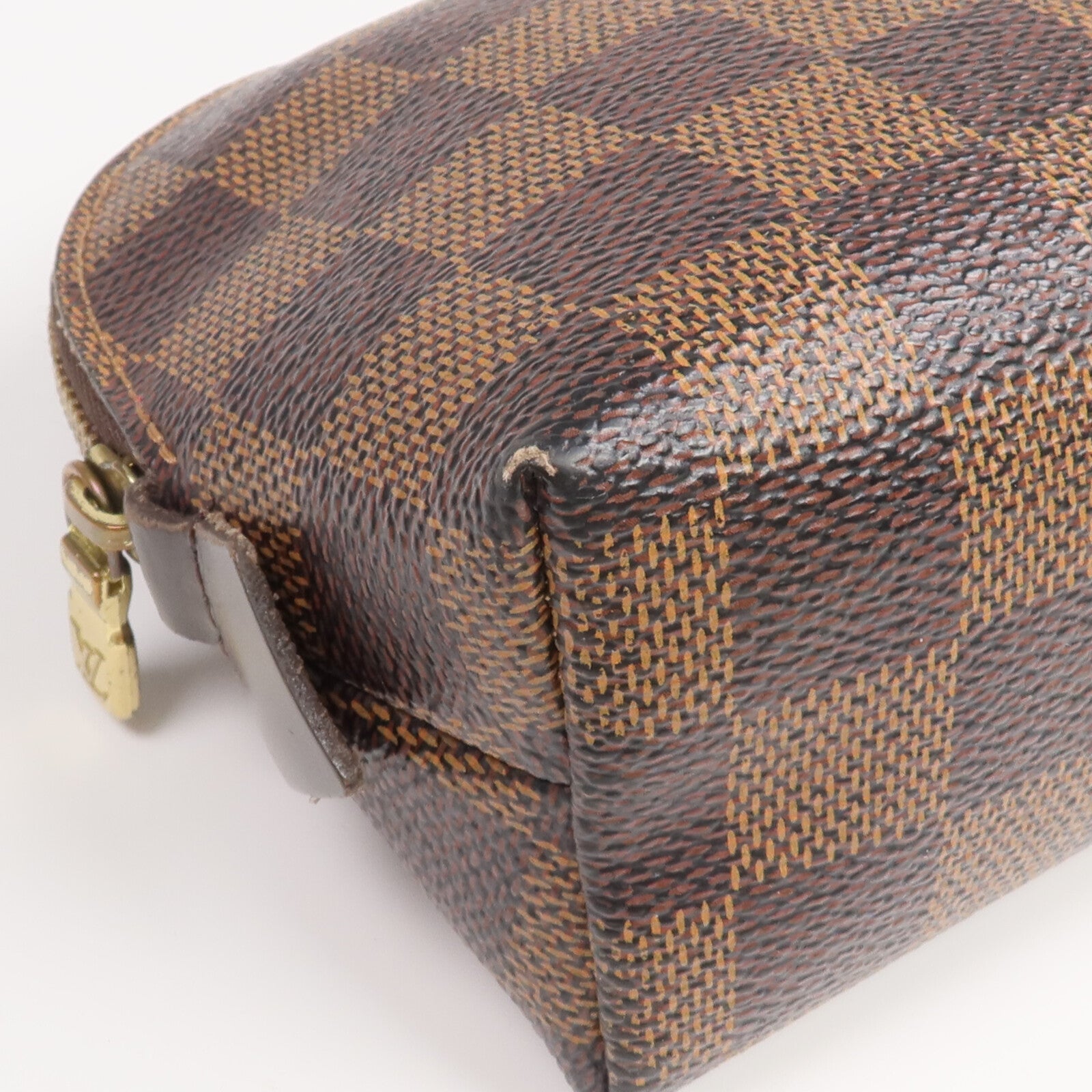 LOUIS VUITTON Damier Cosmetic Pouch金扣化妝袋