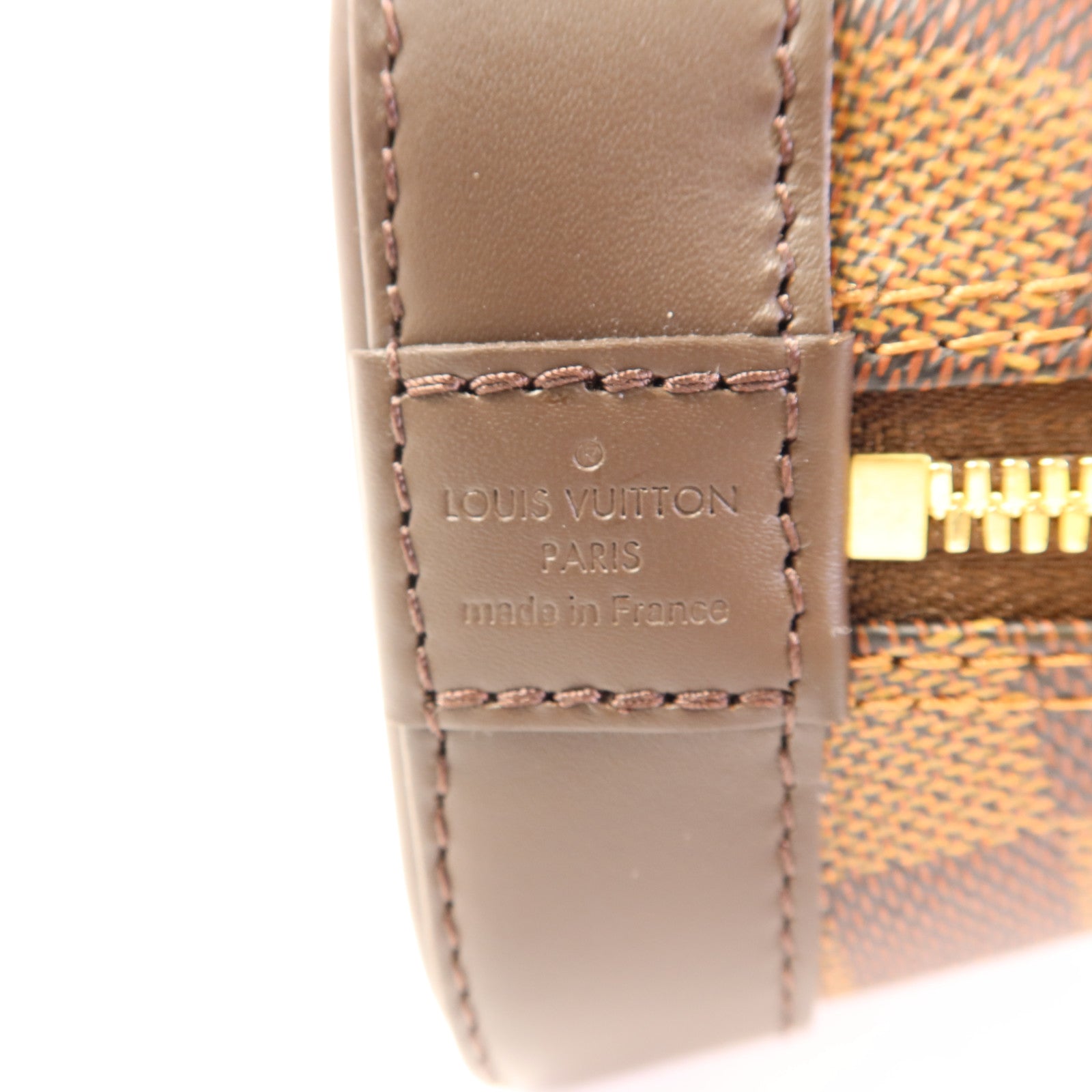 LOUIS VUITTON Damier Alma BB金扣手挽肩背兩用袋